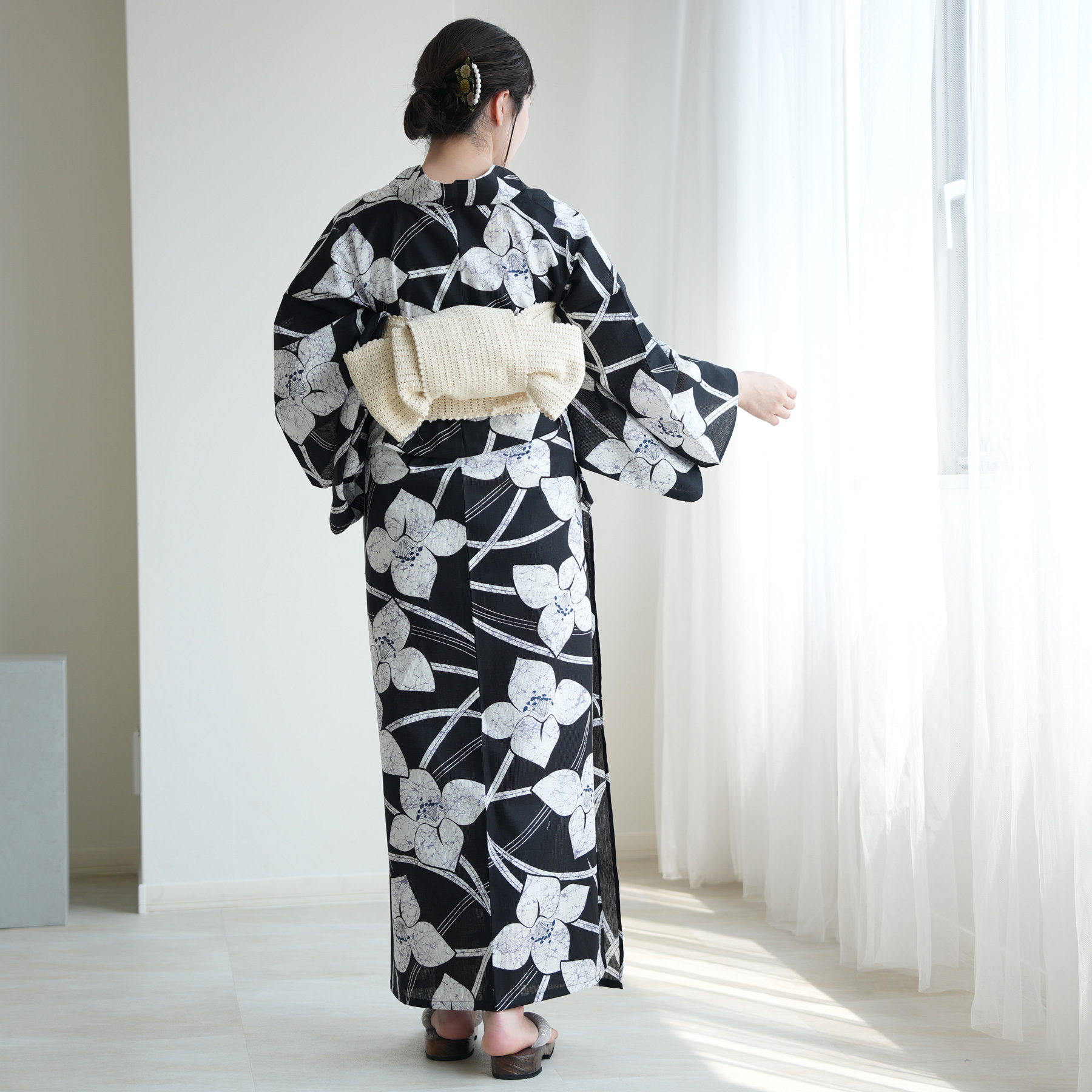 utatane 浴衣 レディース セット 3L utatane 高級変わり織 浴衣3点