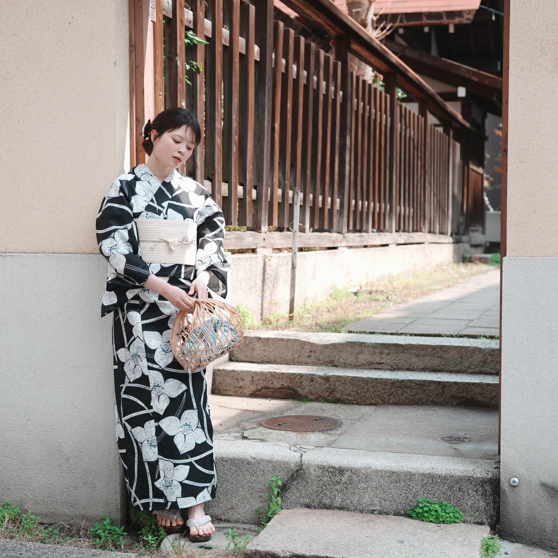 utatane 浴衣 レディース セット 3L utatane 高級変わり織 浴衣3点