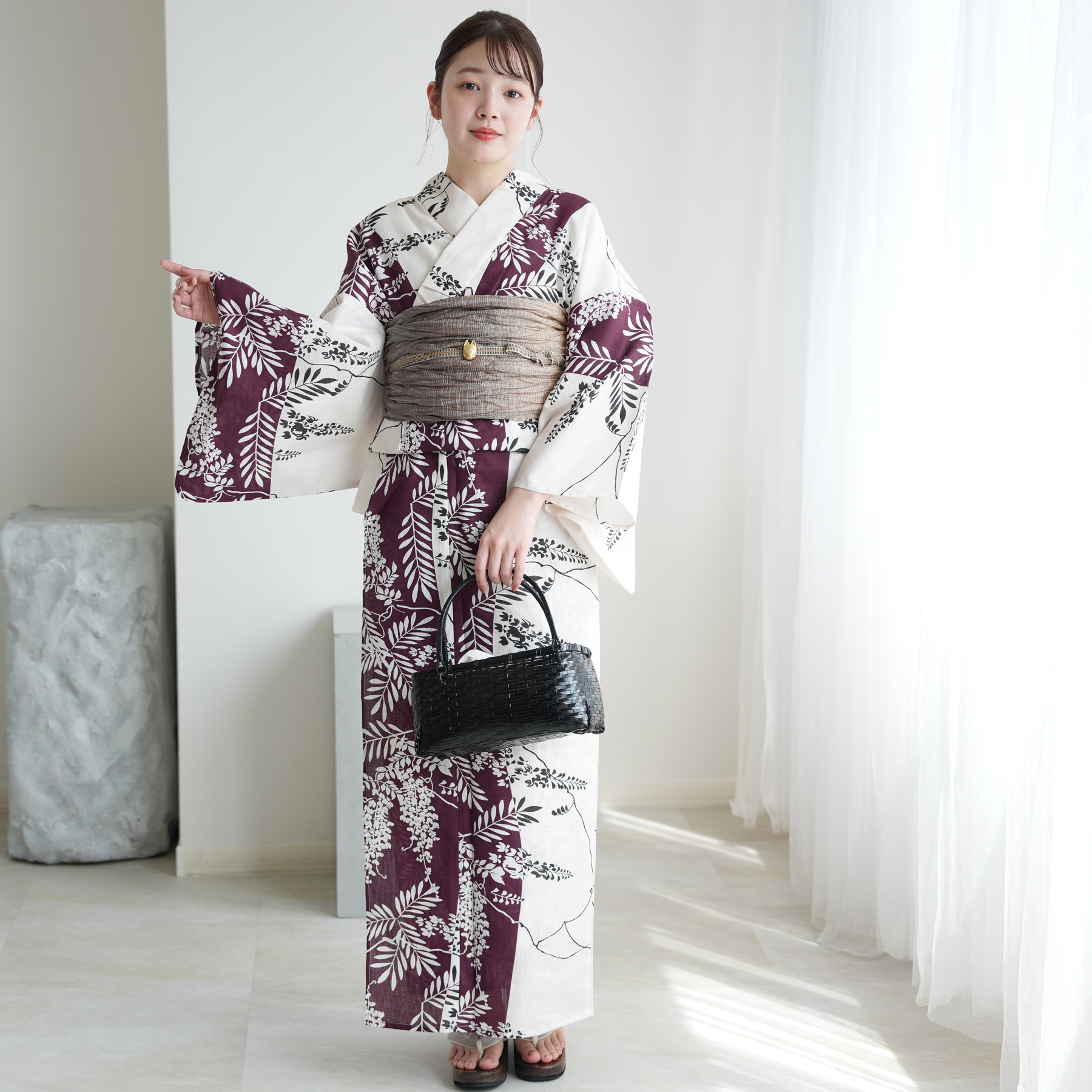 浴衣 ゆかた 大きい トール L 高身長 背が高い 裄丈長め 裄長め 裄が長い 腕が長い