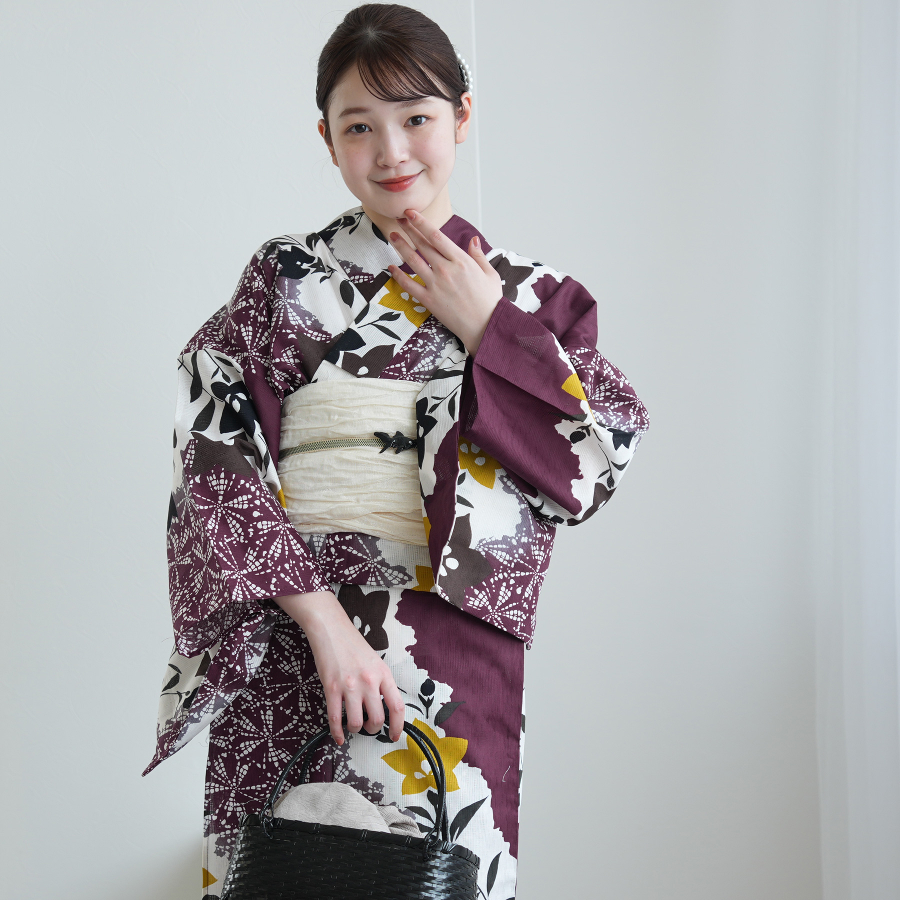 浴衣 ゆかた 大きい トール L 高身長 背が高い 裄丈長め 裄長め 裄が長い 腕が長い