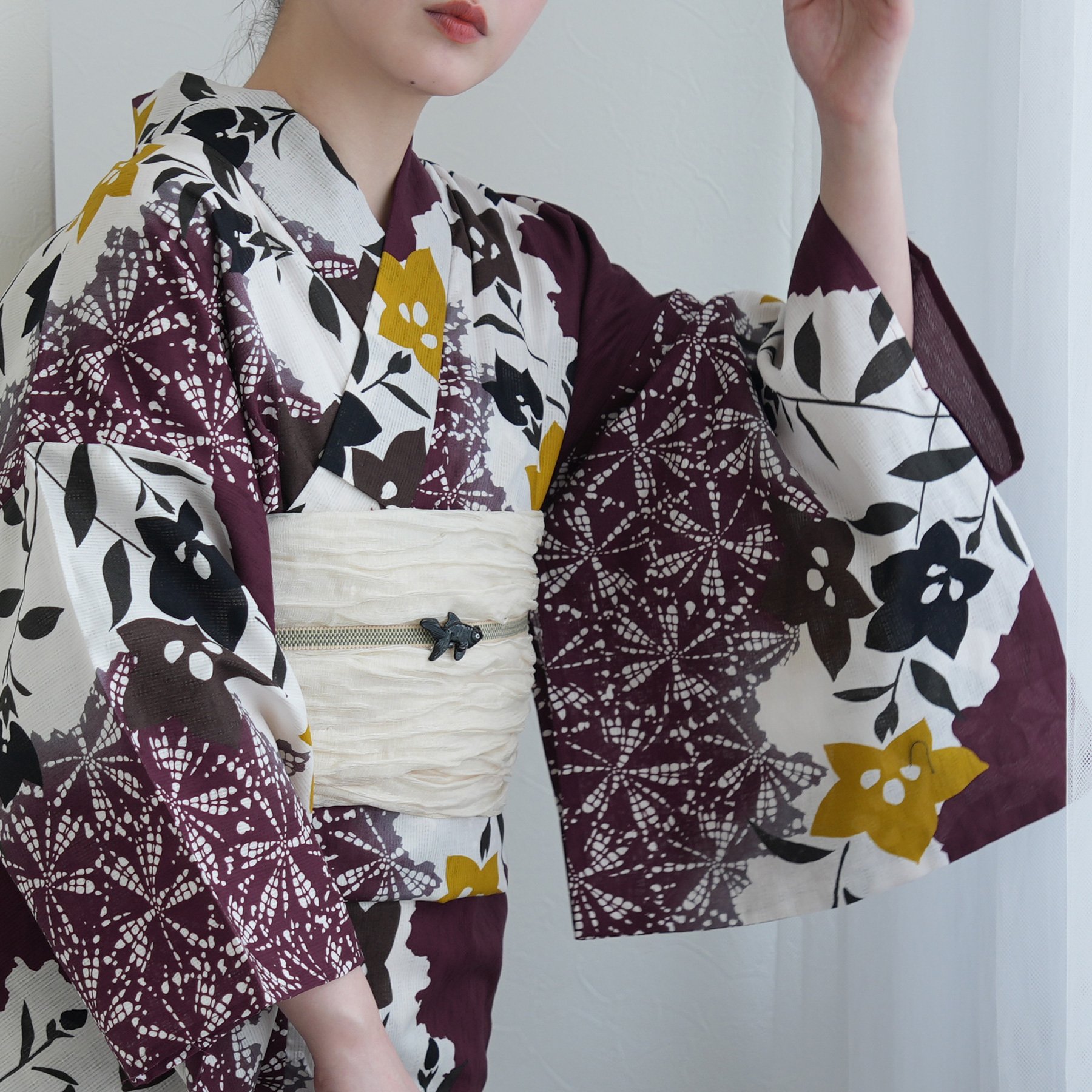 浴衣 ゆかた 大きい トール L 高身長 背が高い 裄丈長め 裄長め 裄が長い 腕が長い