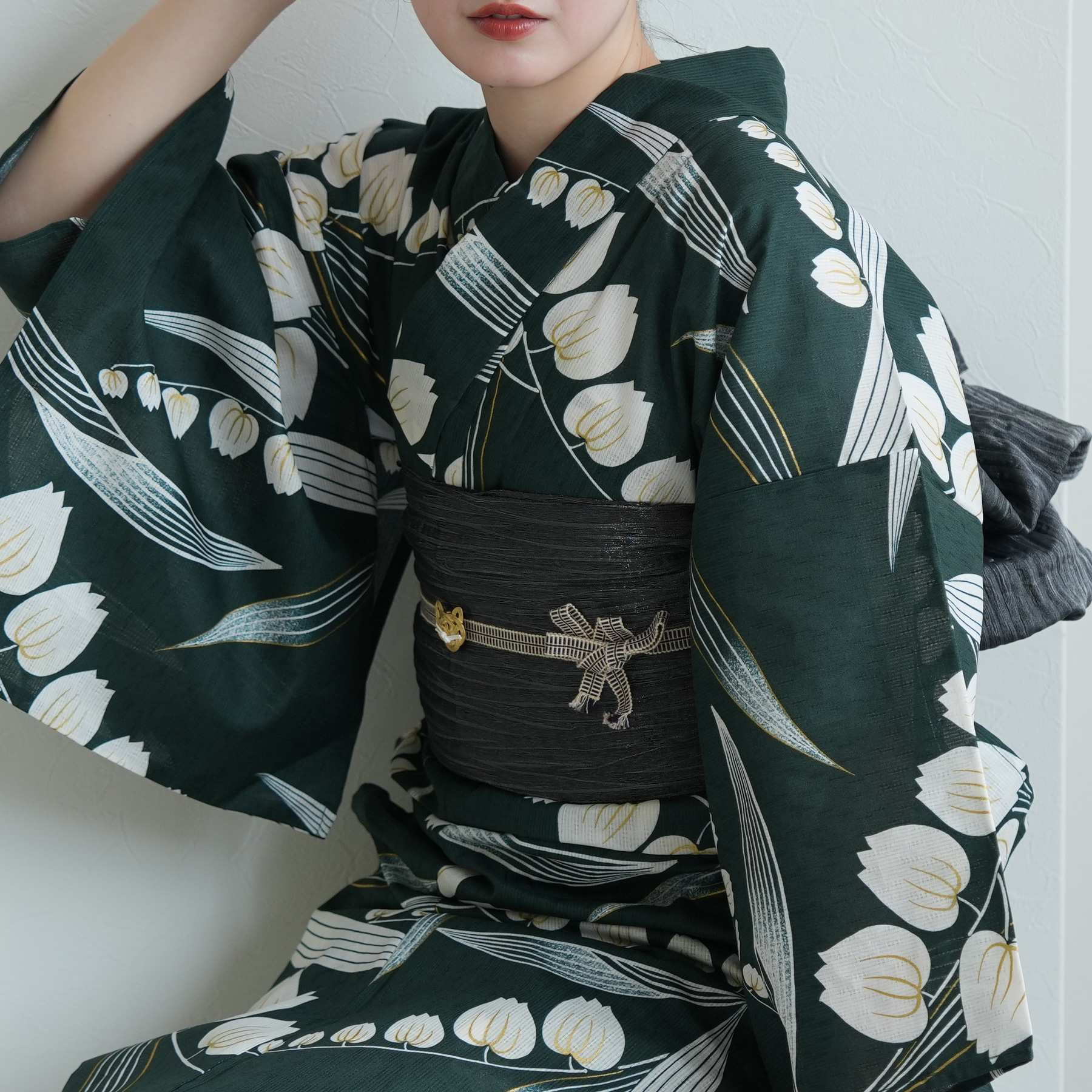 utatane 浴衣 レディース セット Sサイズ 浴衣 3点セット 高級変わり織