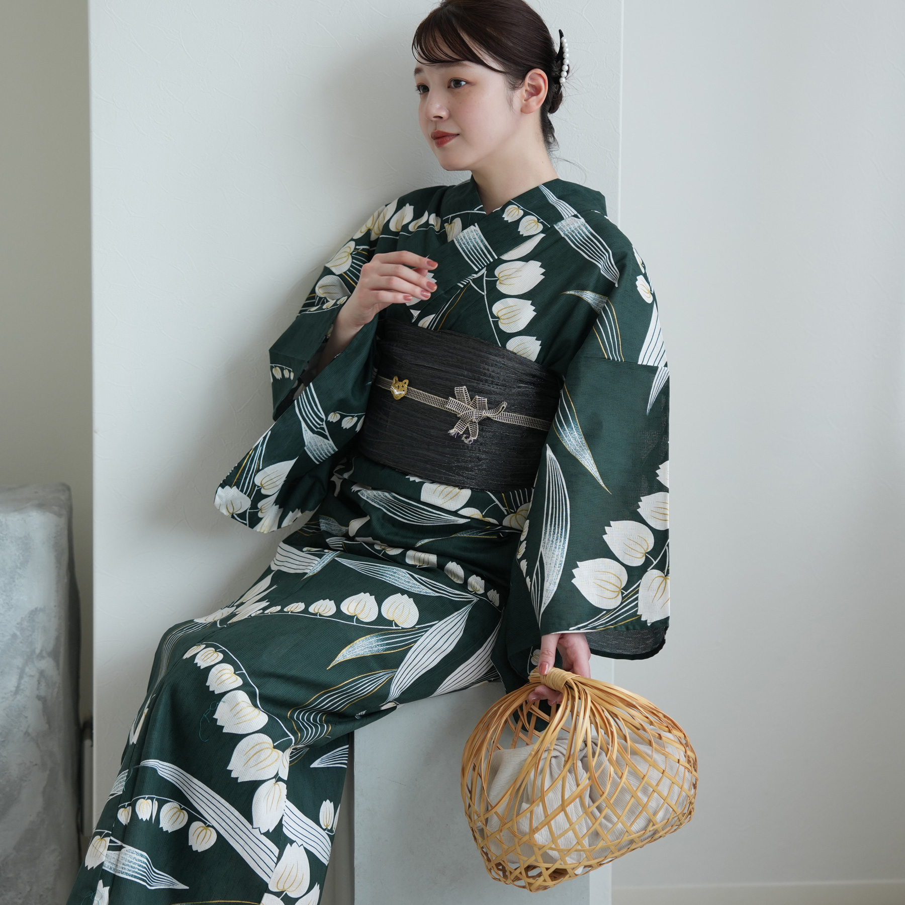 utatane 浴衣 レディース セット Sサイズ 浴衣 3点セット 高級変わり織