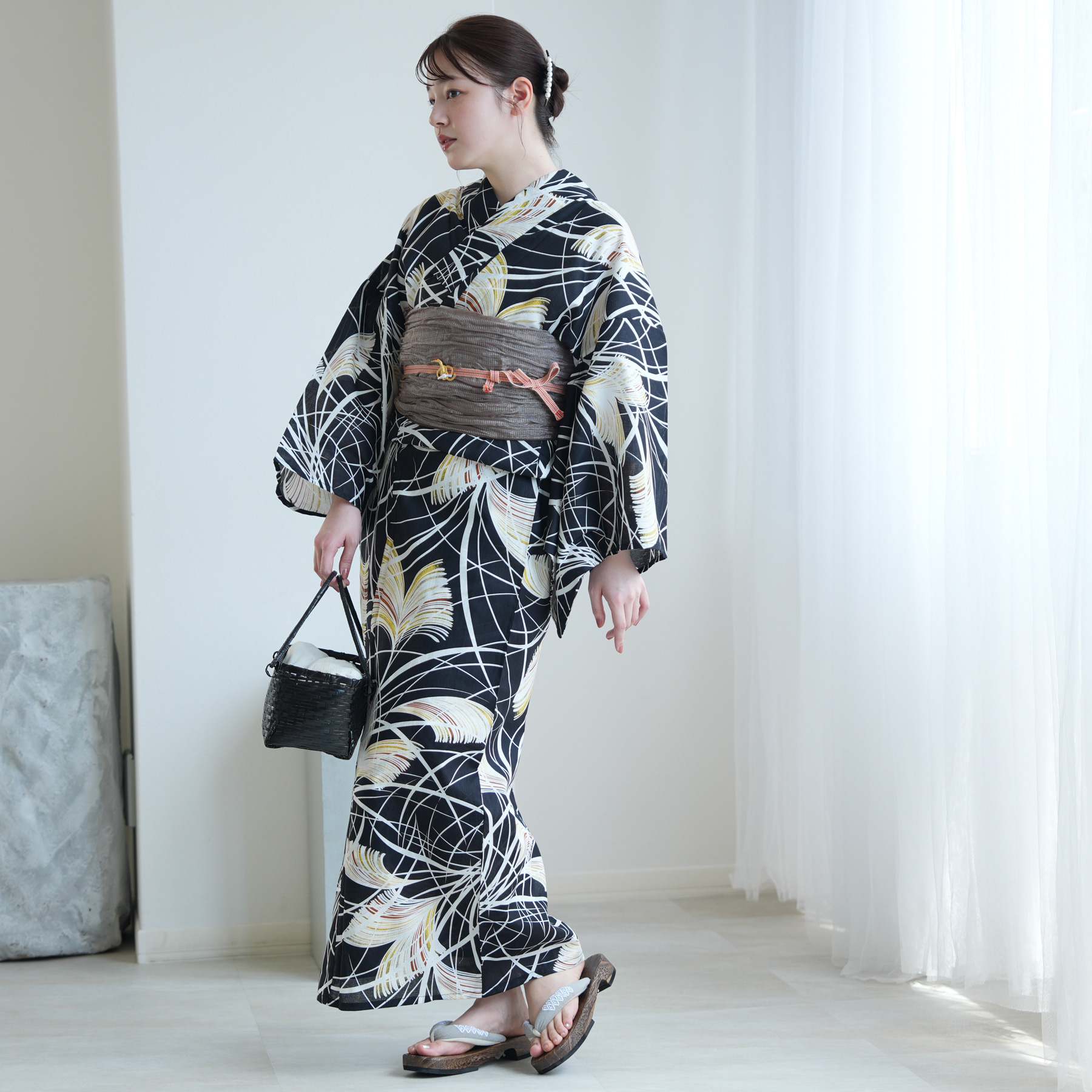 浴衣 レディース セット トールサイズ uta...の詳細画像3