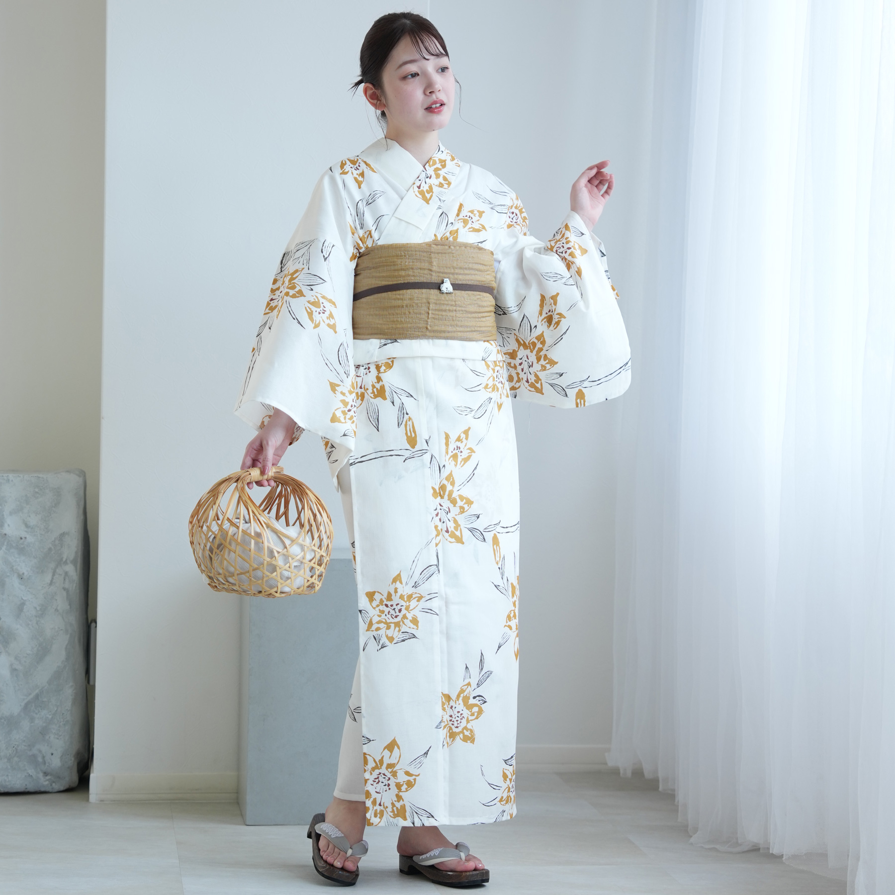 utatane 浴衣 レディース セット Sサイズ 浴衣 3点セット 高級変わり織
