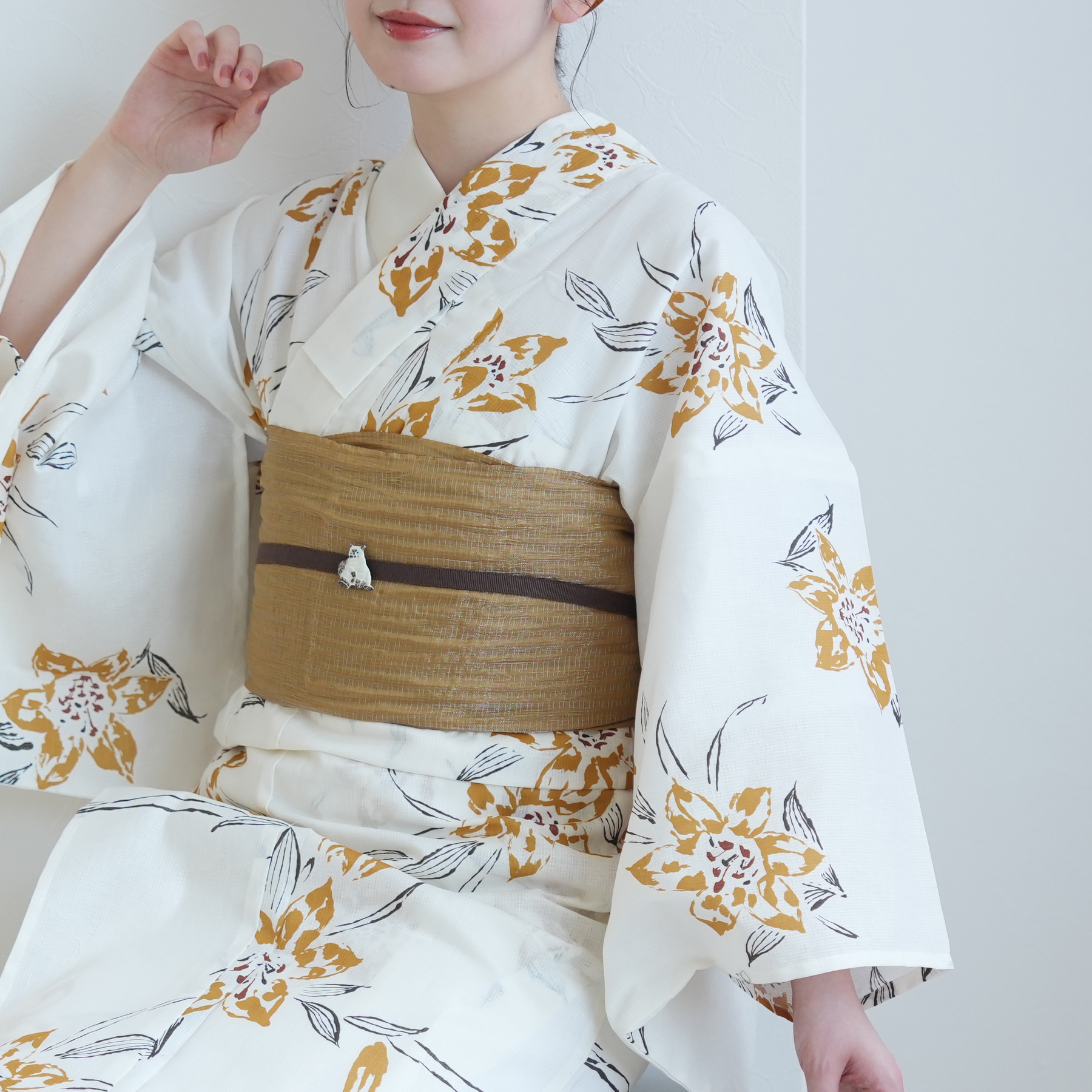 utatane 浴衣 レディース セット Sサイズ 浴衣 3点セット 高級変わり織