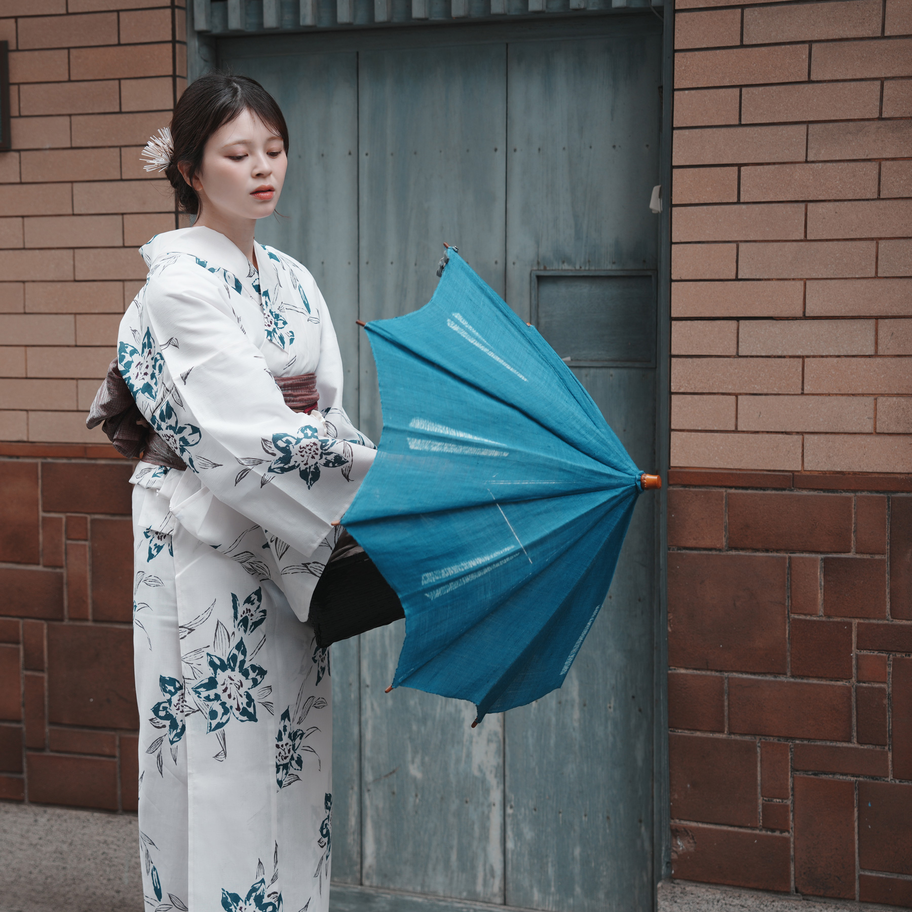 浴衣 ゆかた レディース 女性 おしゃれ レトロ 古典 昭和 平成 大人 夏 盆踊り utatane ウタタネ うたたね 帯 下駄 セット
