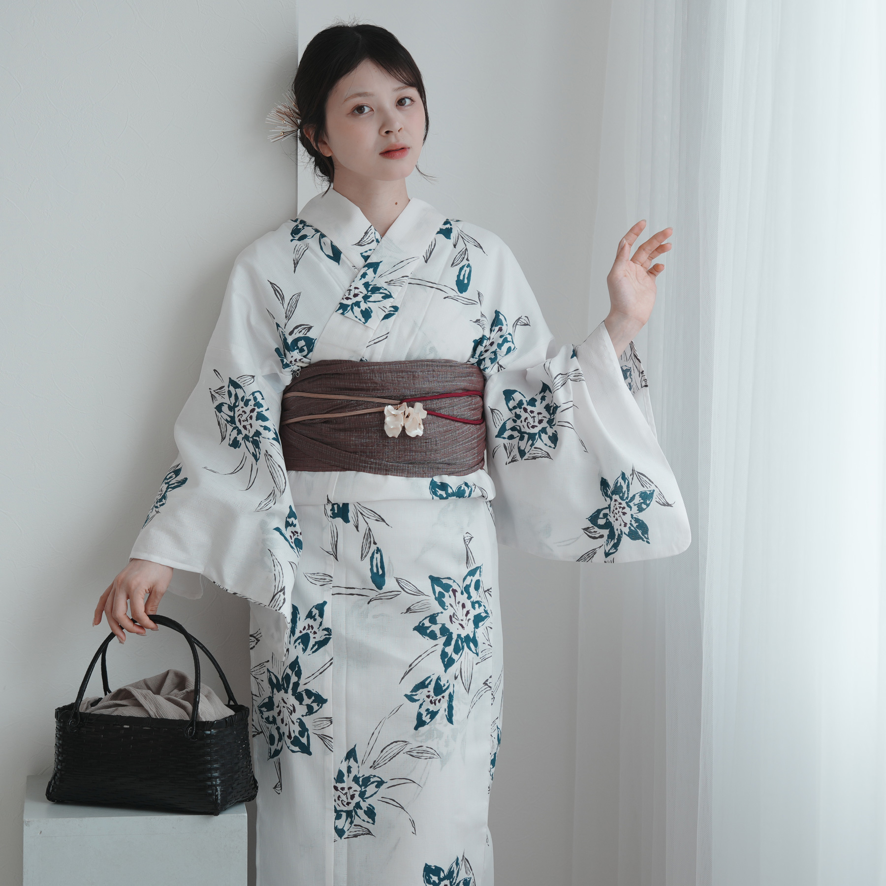 浴衣 ゆかた レディース 女性 おしゃれ レトロ 古典 昭和 平成 大人 夏 盆踊り utatane ウタタネ うたたね 帯 下駄 セット