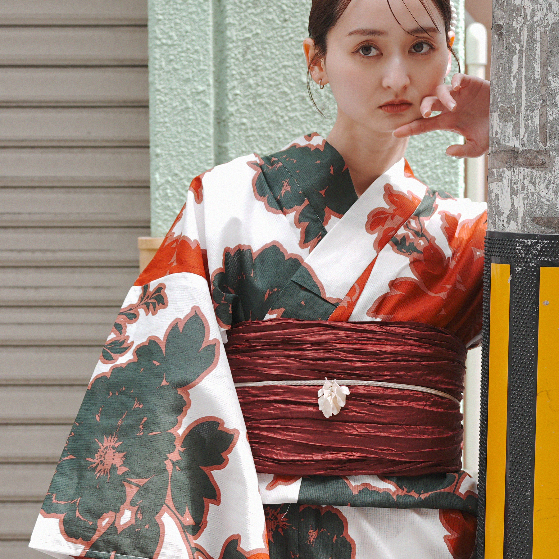 浴衣 ゆかた レディース 女性 おしゃれ レトロ 古典 昭和 平成 大人 夏 盆踊り utatane ウタタネ うたたね 帯 下駄 セット