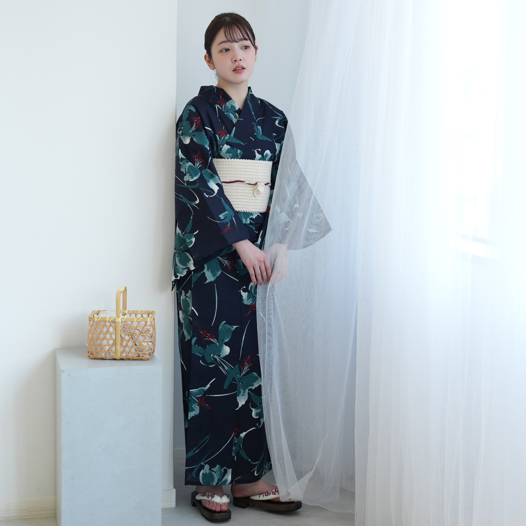 浴衣 ゆかた 大きい トール L 高身長 背が高い 裄丈長め 裄長め 裄が長い 腕が長い