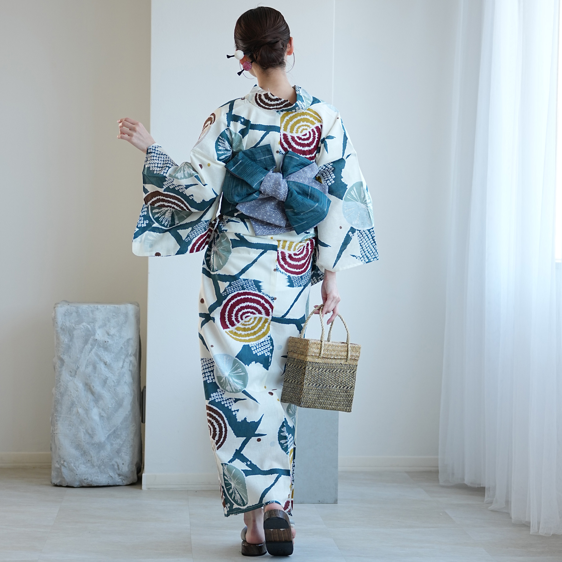 浴衣 レディース セット トールサイズ uta...の詳細画像4