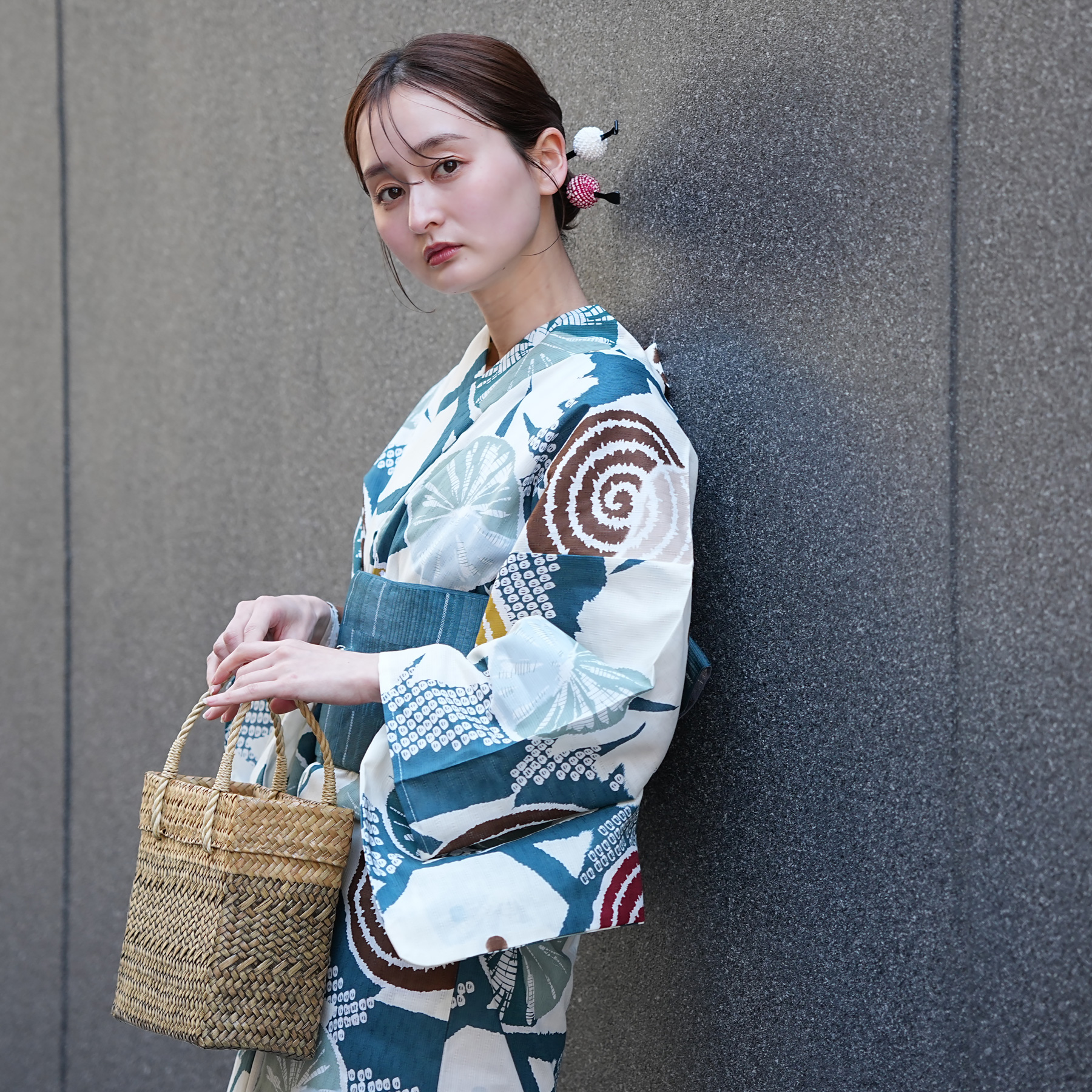 浴衣 ゆかた レディース 女性 大きい トール L TL 高身長 裄 長 おしゃれ レトロ utatane うたたね ウタタネ