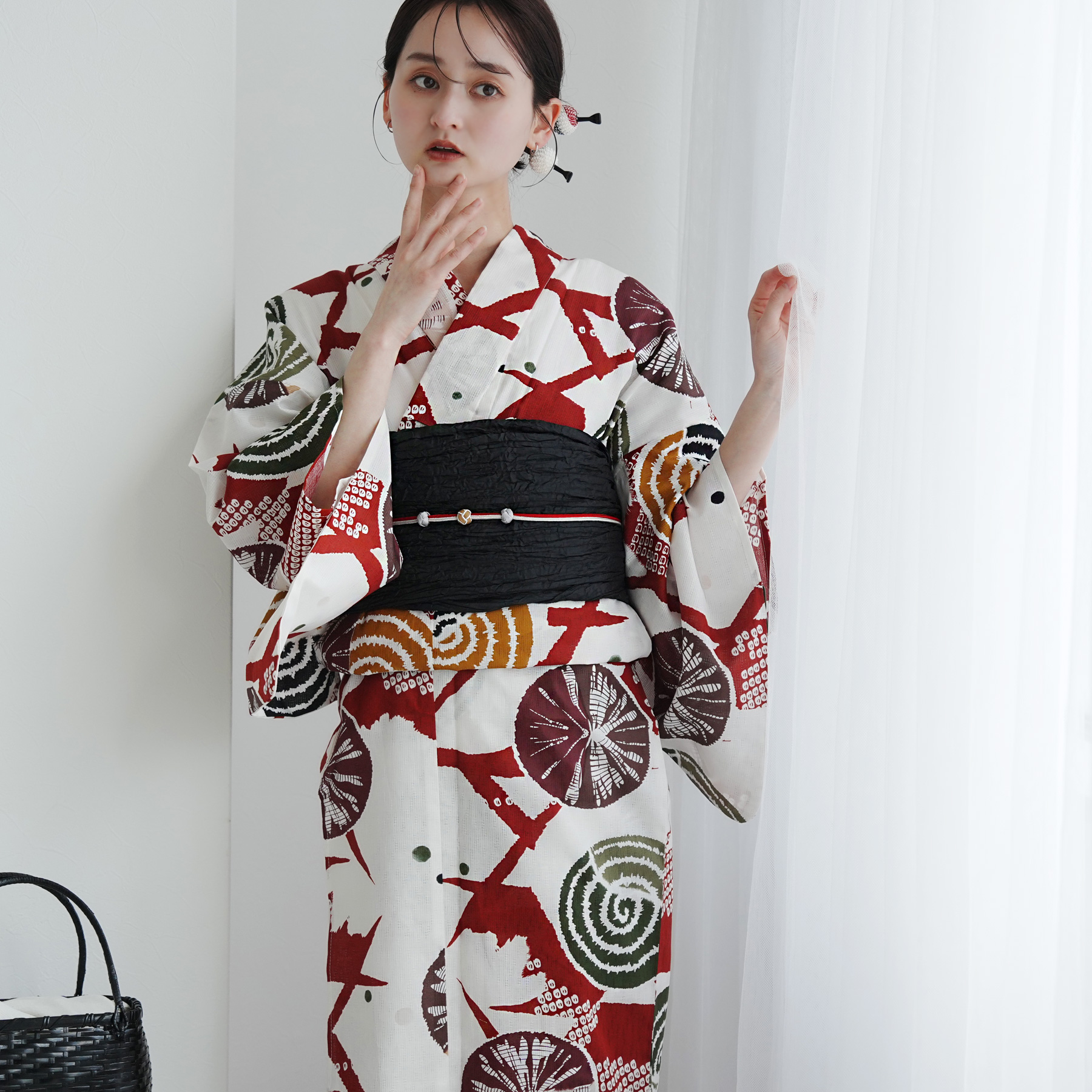 浴衣 ゆかた レディース 女性 おしゃれ レトロ 古典 昭和 平成 大人 夏 盆踊り utatane ウタタネ うたたね 帯 下駄 セット