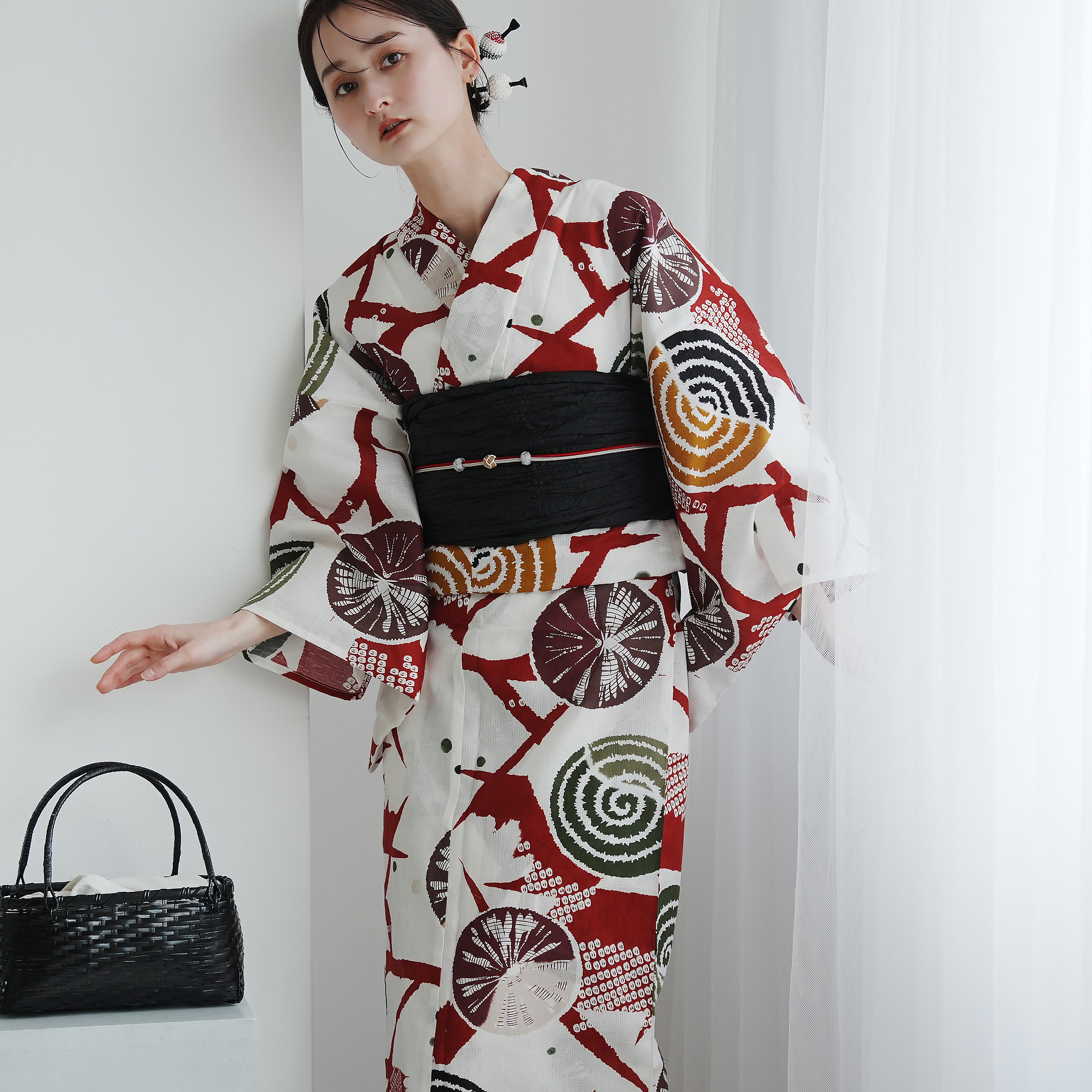 浴衣 ゆかた レディース 女性 おしゃれ レトロ 古典 昭和 平成 大人 夏 盆踊り utatane ウタタネ うたたね 帯 下駄 セット