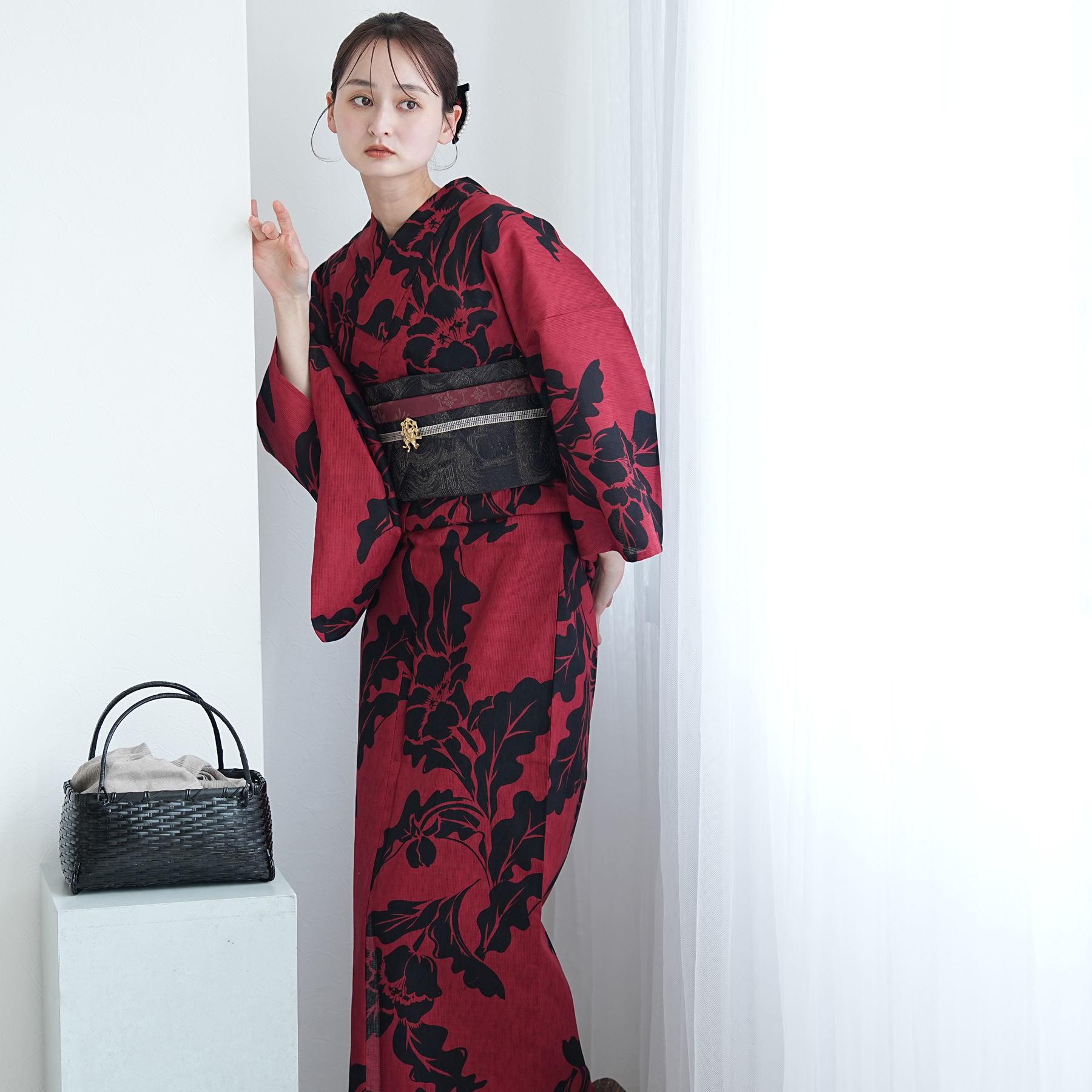 utatane 浴衣 レディース セット 浴衣 3点セット 高級変わり織 モダン