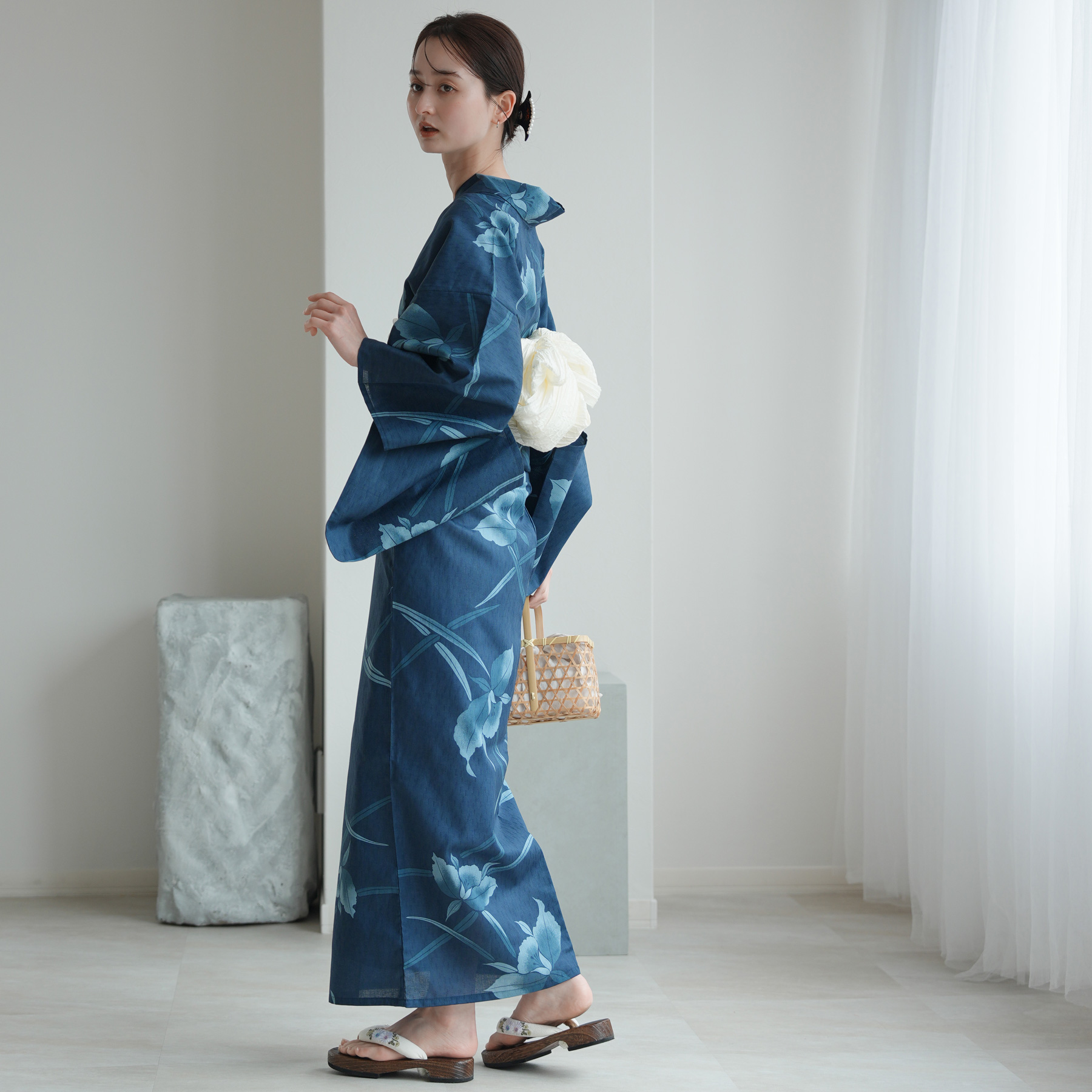 utatane 浴衣 レディース セット Sサイズ 浴衣 3点セット 高級変わり織