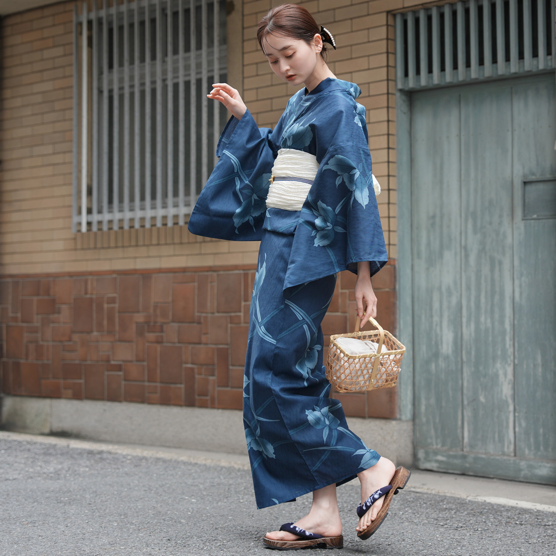 utatane 浴衣 レディース セット Sサイズ 浴衣 3点セット 高級変わり織