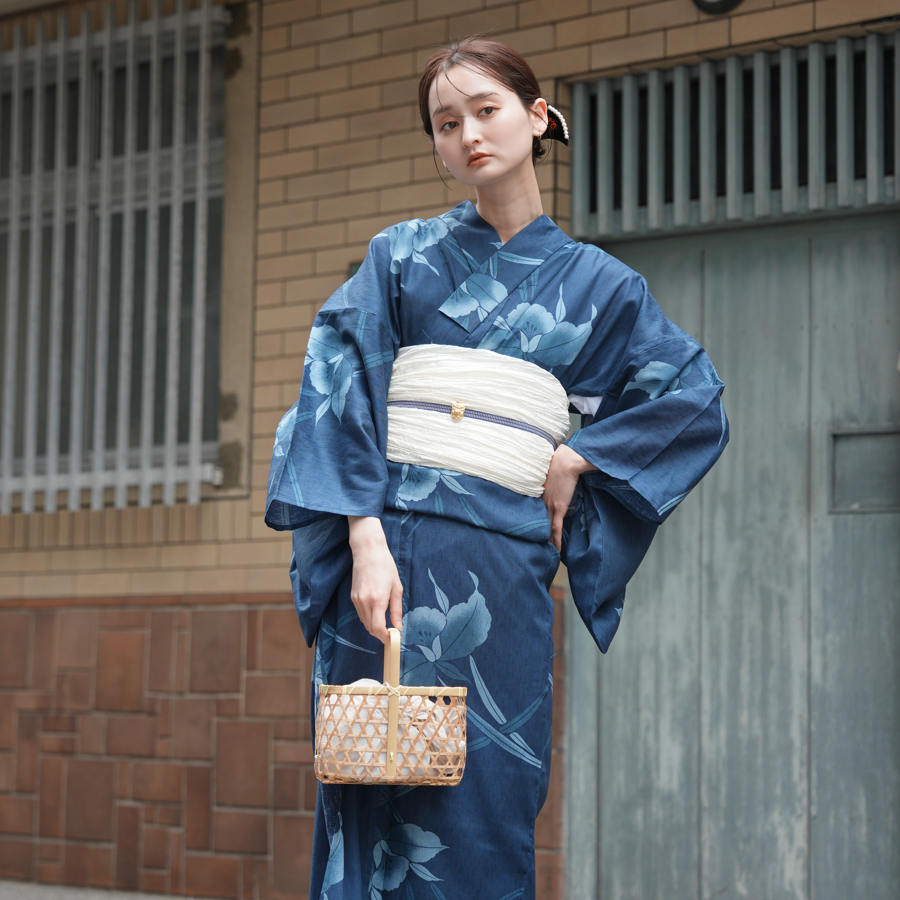 utatane 浴衣 レディース セット Sサイズ 浴衣 3点セット 高級変わり織