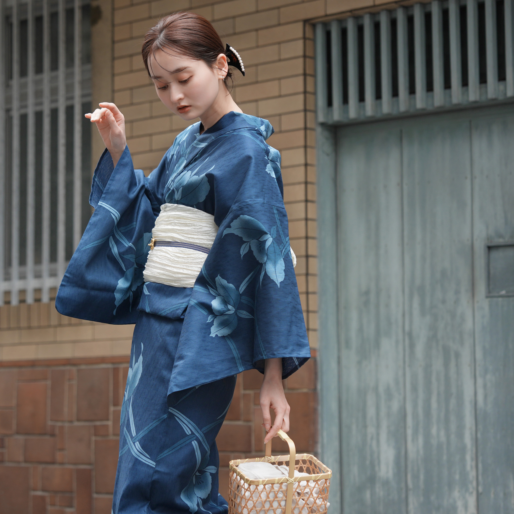 utatane 浴衣 レディース セット Sサイズ 浴衣 3点セット 高級変わり織