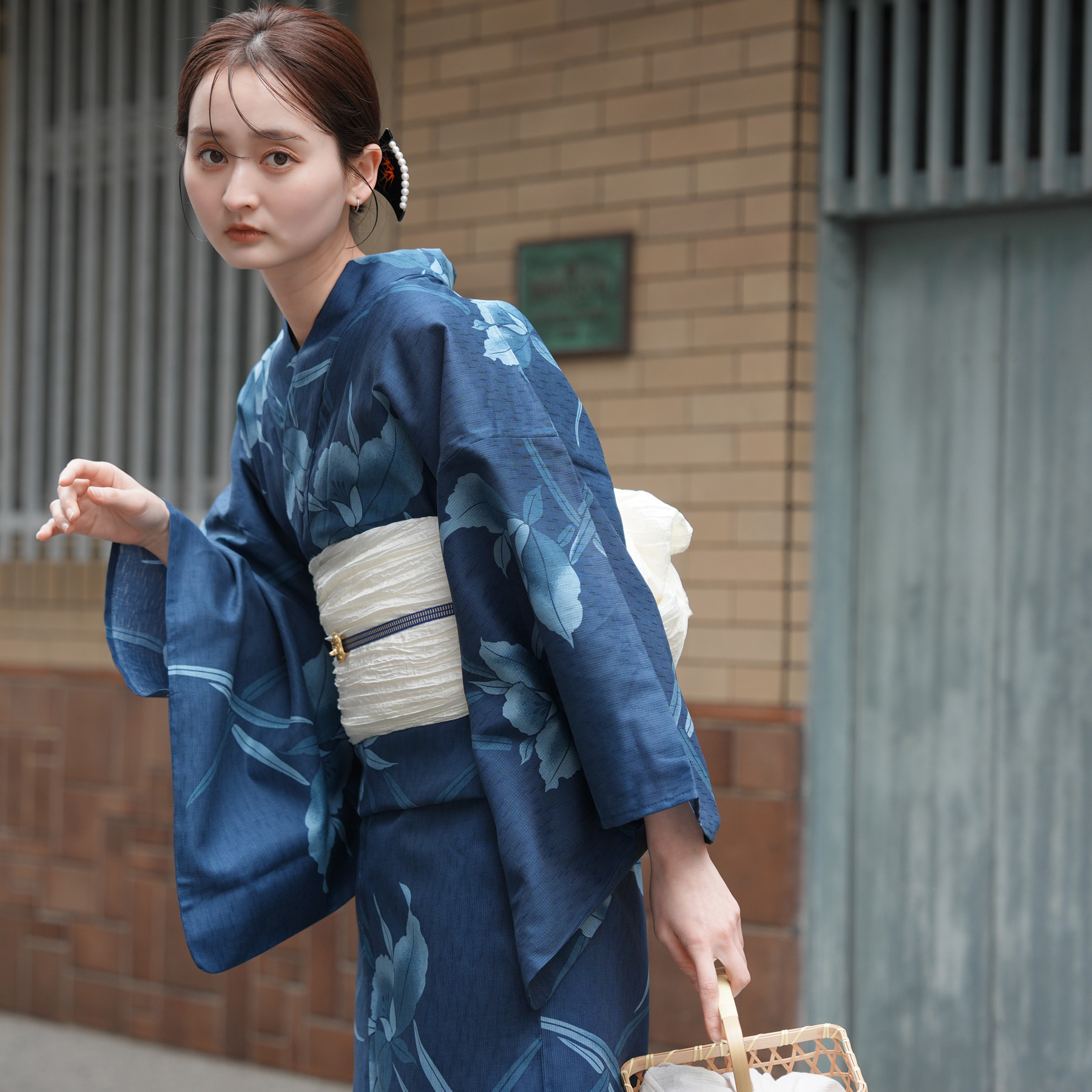 utatane 浴衣 レディース セット Sサイズ 浴衣 3点セット 高級変わり織
