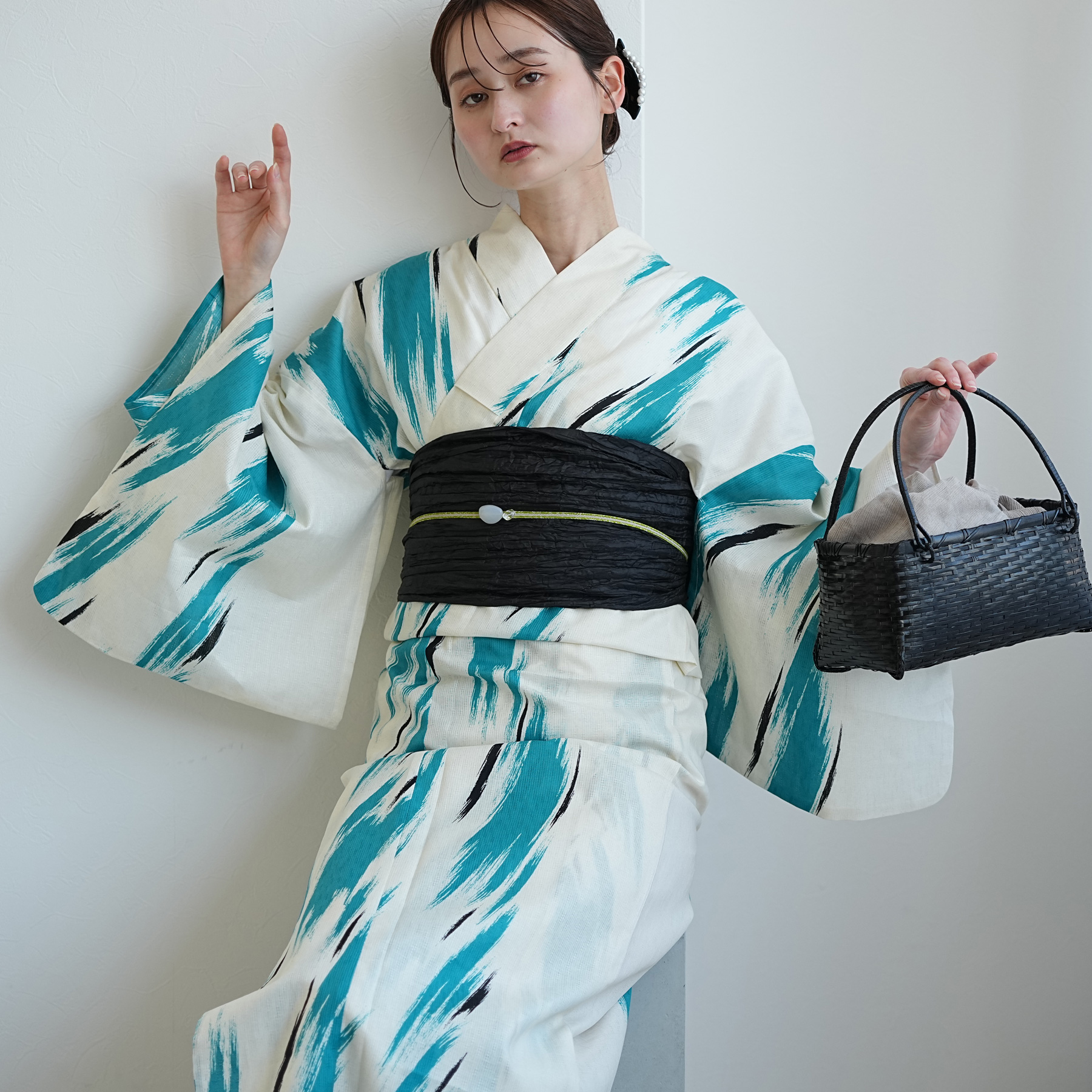 utatane 浴衣 レディース セット Sサイズ 浴衣 3点セット 高級変わり織