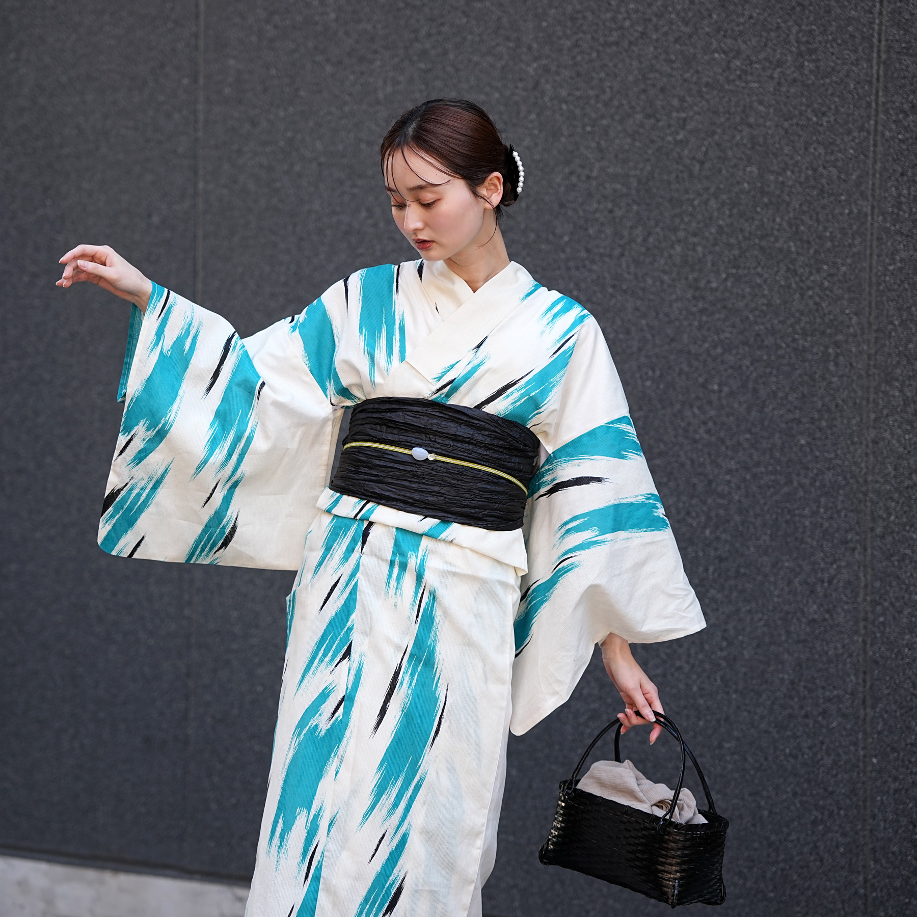 utatane 浴衣 レディース セット Sサイズ 浴衣 3点セット 高級変わり織