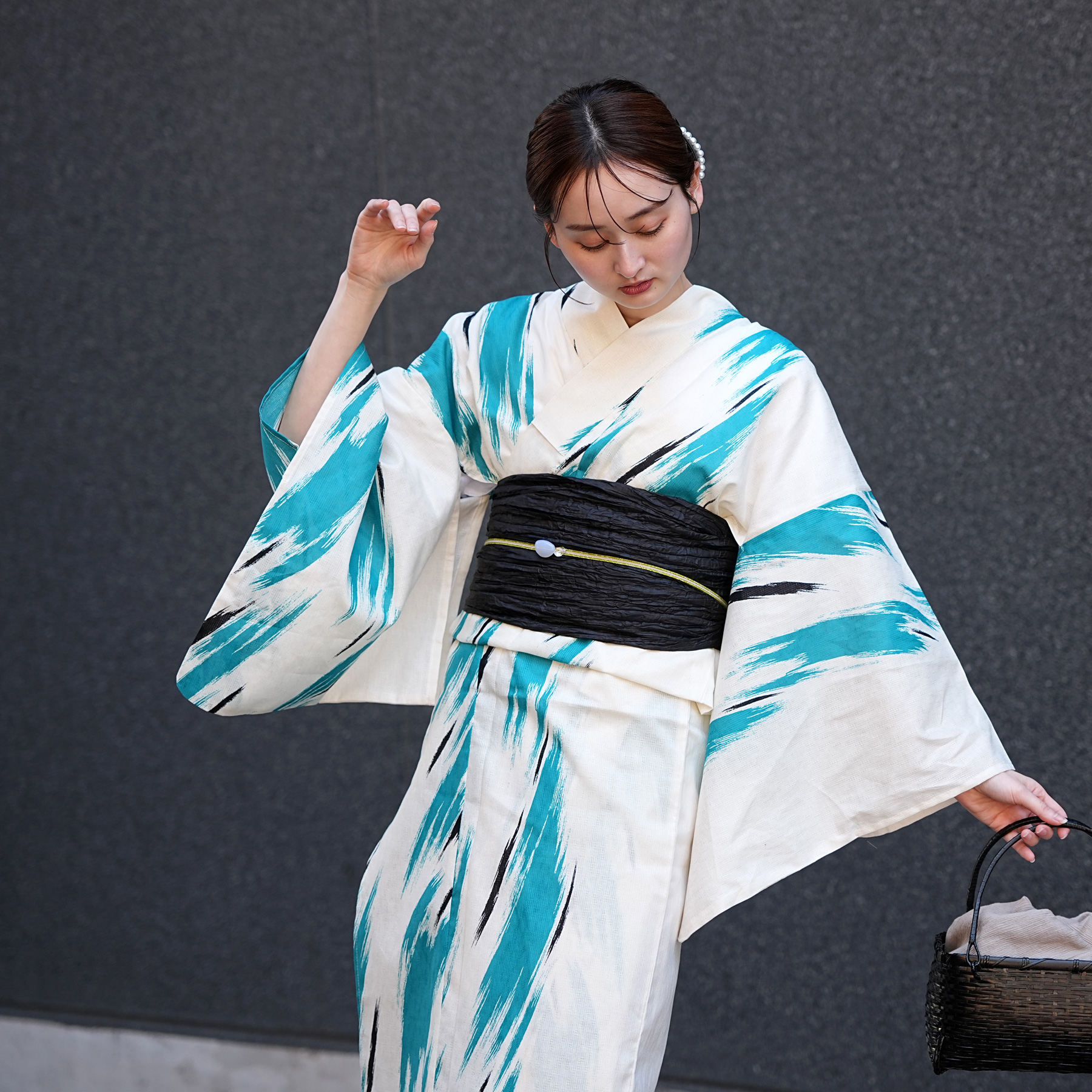 浴衣 ゆかた レディース 女性 トール 高身長 大きい L 裄 長 utatane うたたね