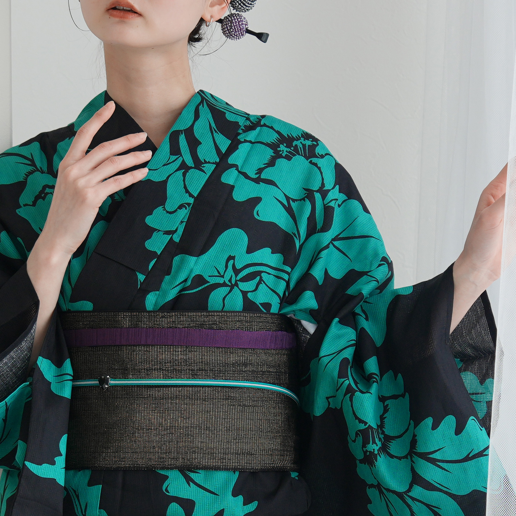 utatane 浴衣 レディース セット 3L utatane 浴衣 3点セット 高級