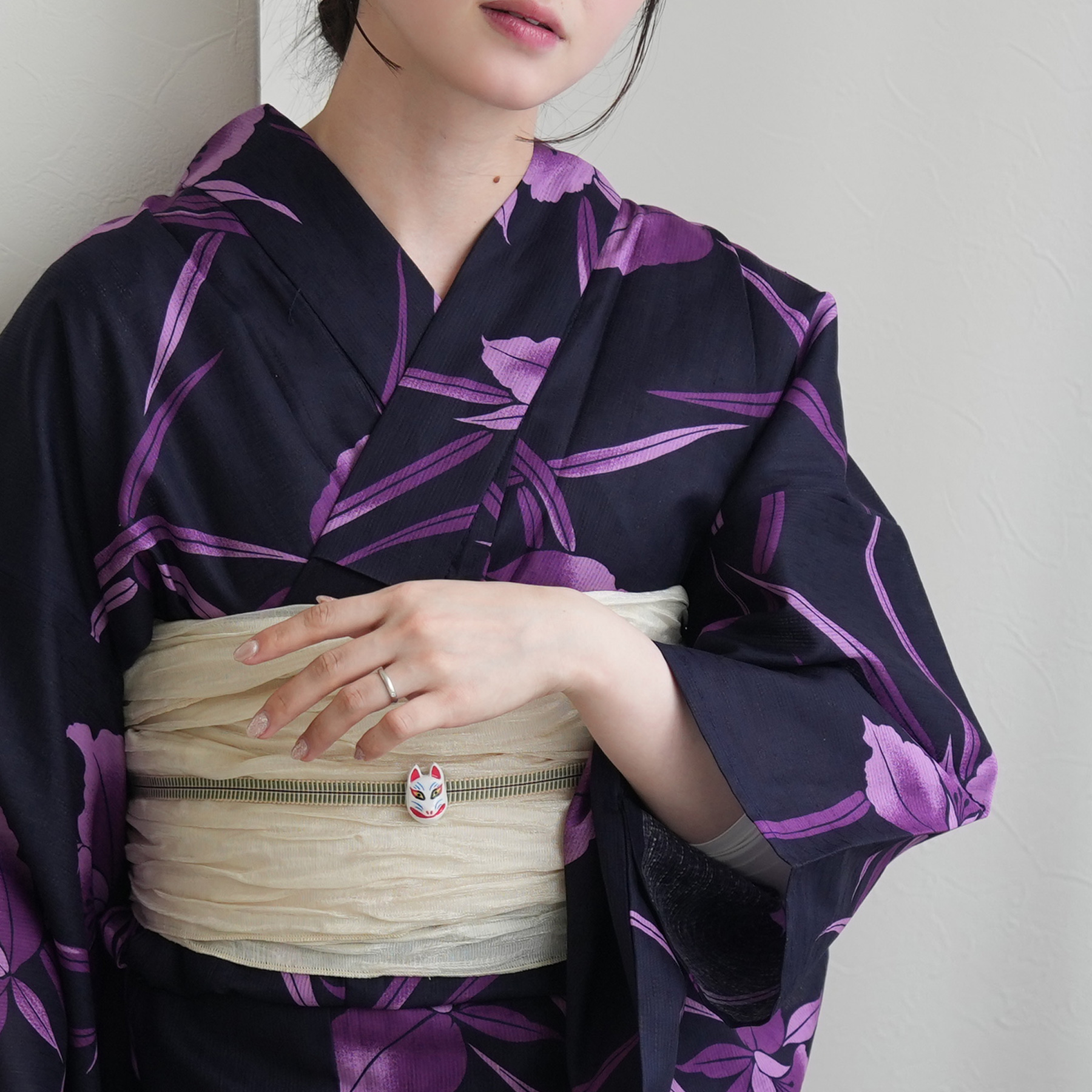 浴衣 ゆかた 大きい トール L 高身長 背が高い 裄丈長め 裄長め 裄が長い 腕が長い