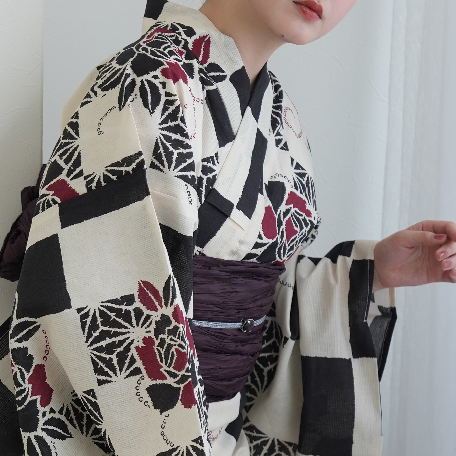 utatane 浴衣 レディース セット Sサイズ 浴衣 3点セット 高級変わり織