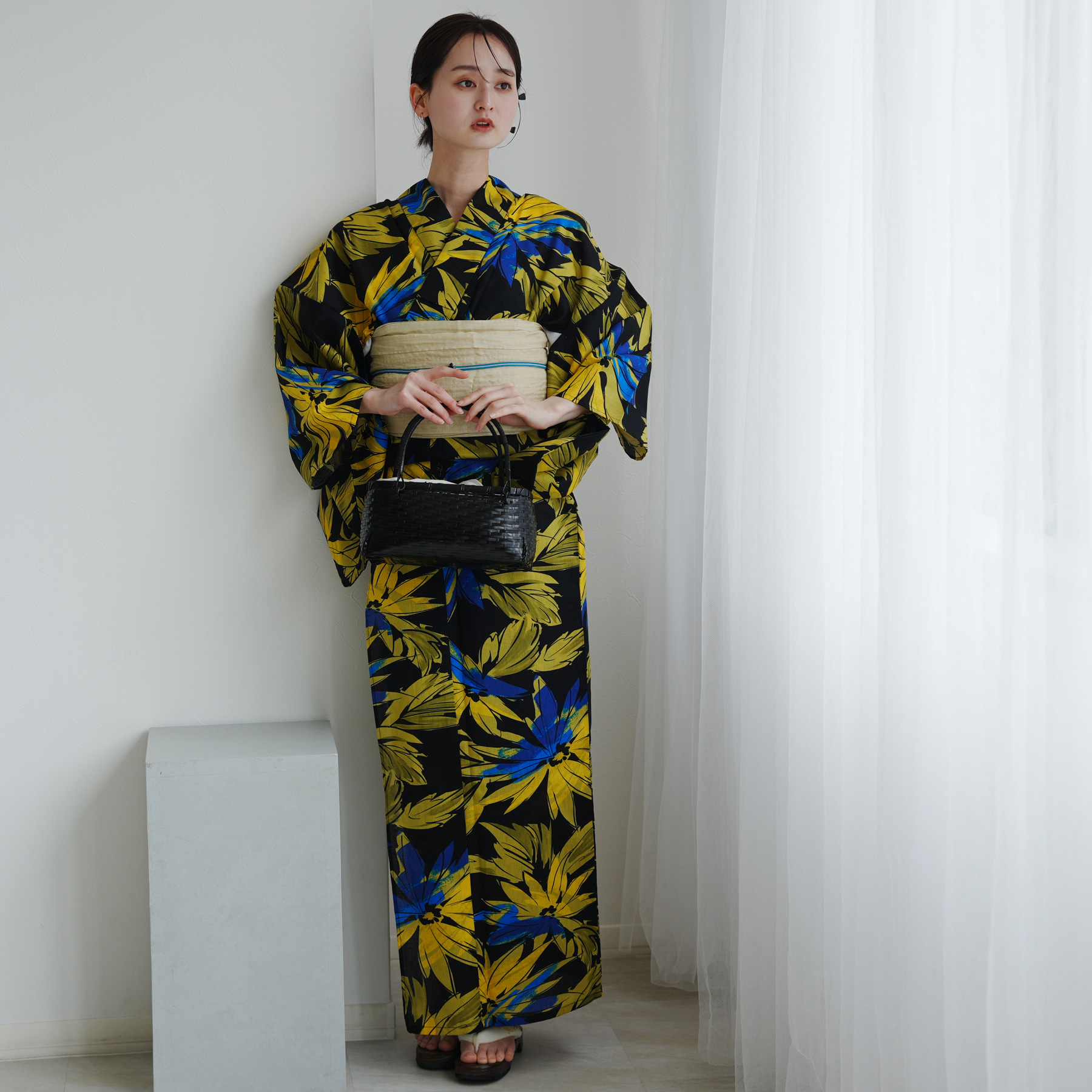utatane 浴衣 レディース セット Sサイズ 浴衣 3点セット 高級変わり織