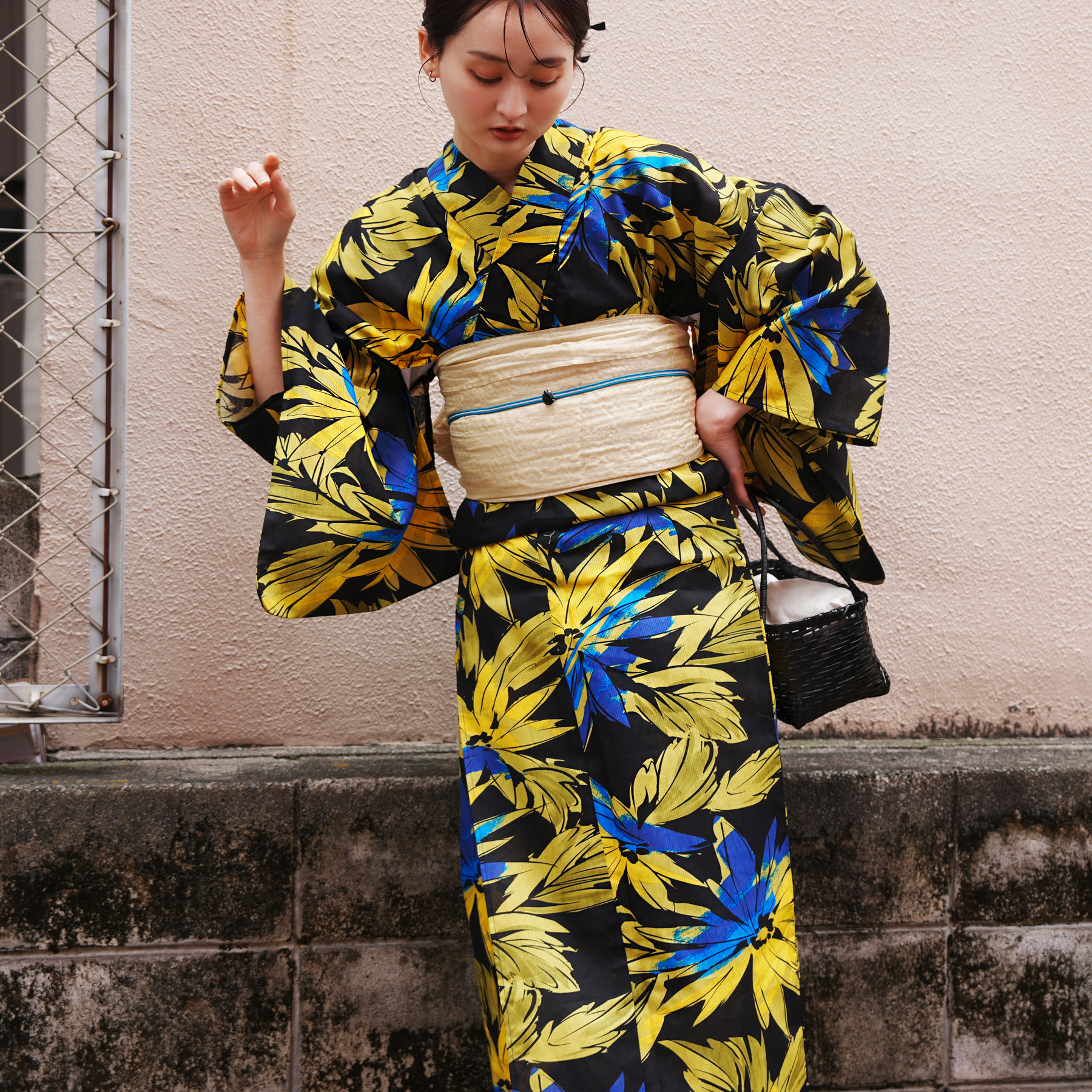 utatane 浴衣 レディース セット Sサイズ 浴衣 3点セット 高級変わり織