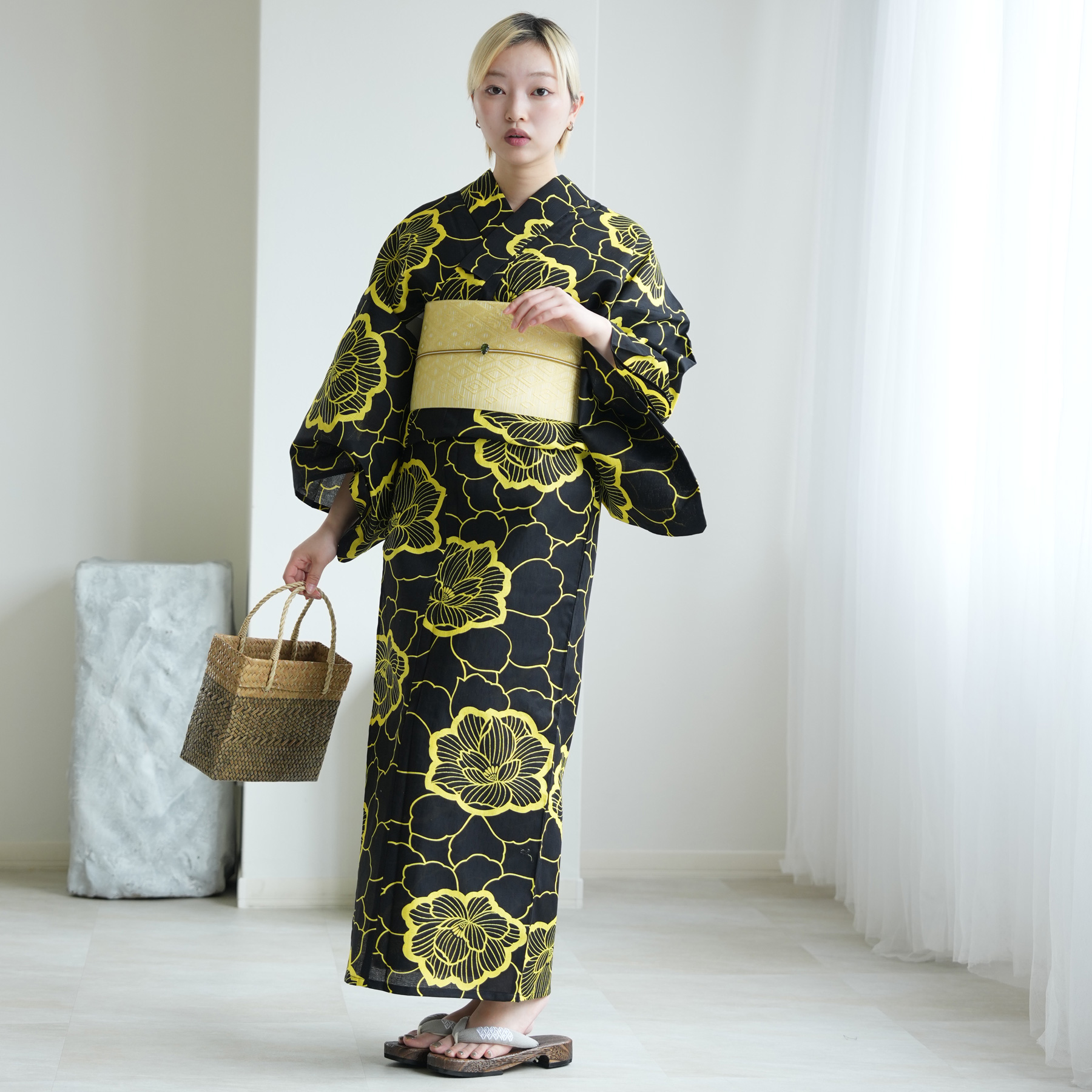 utatane 浴衣 レディース セット Sサイズ 浴衣 3点セット 高級変わり織