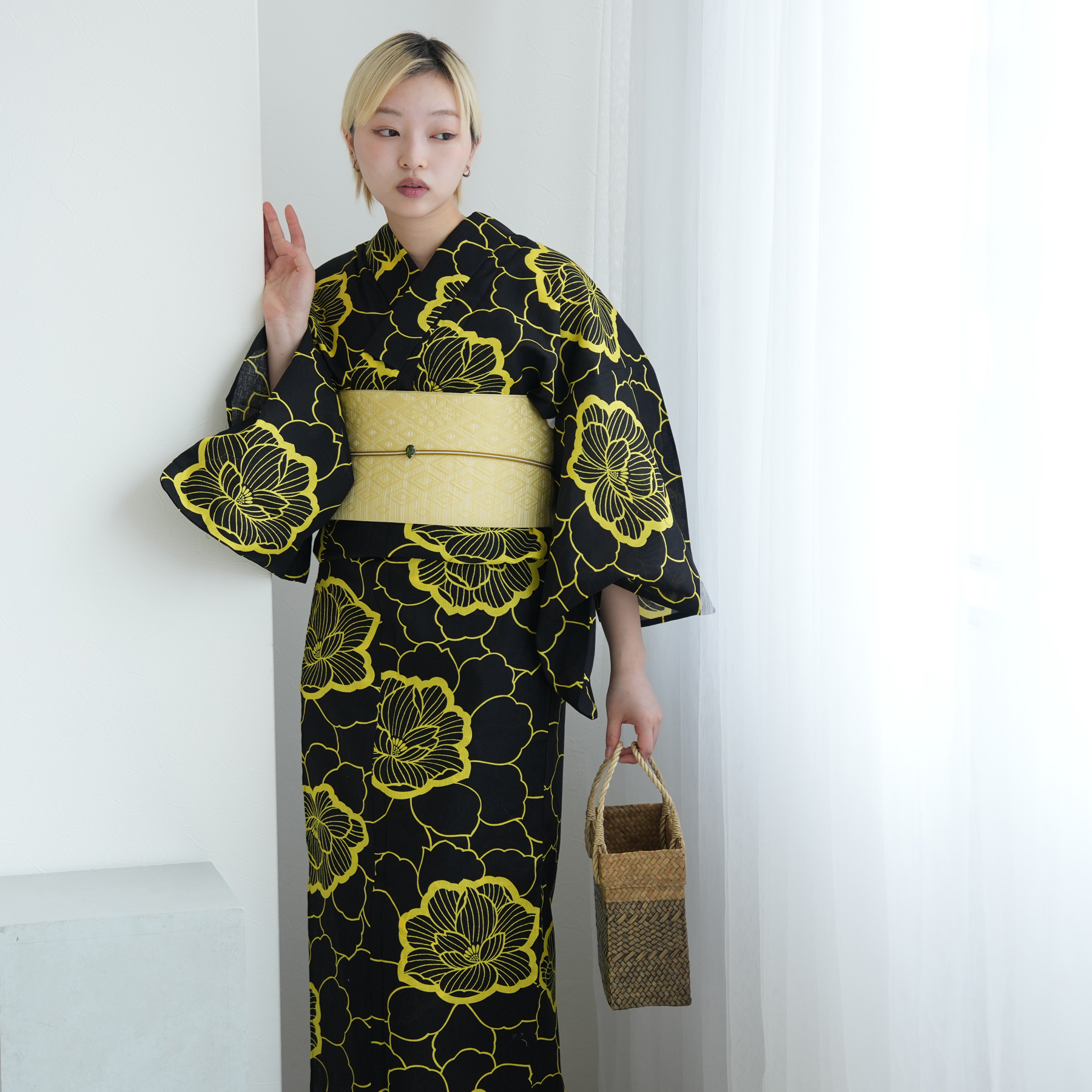 utatane 浴衣 レディース セット Sサイズ 浴衣 3点セット 高級変わり織