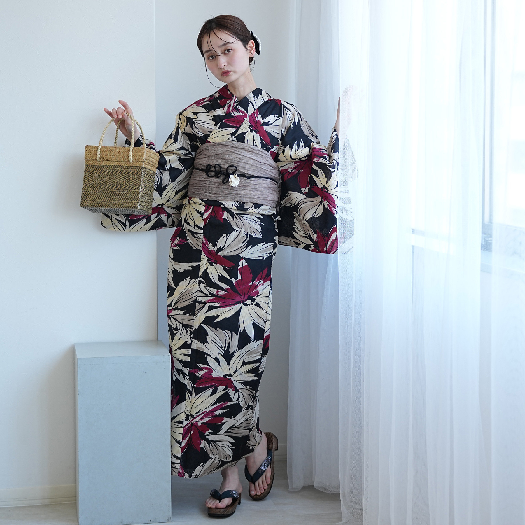 浴衣 レディース セット 3L utatane...の詳細画像2
