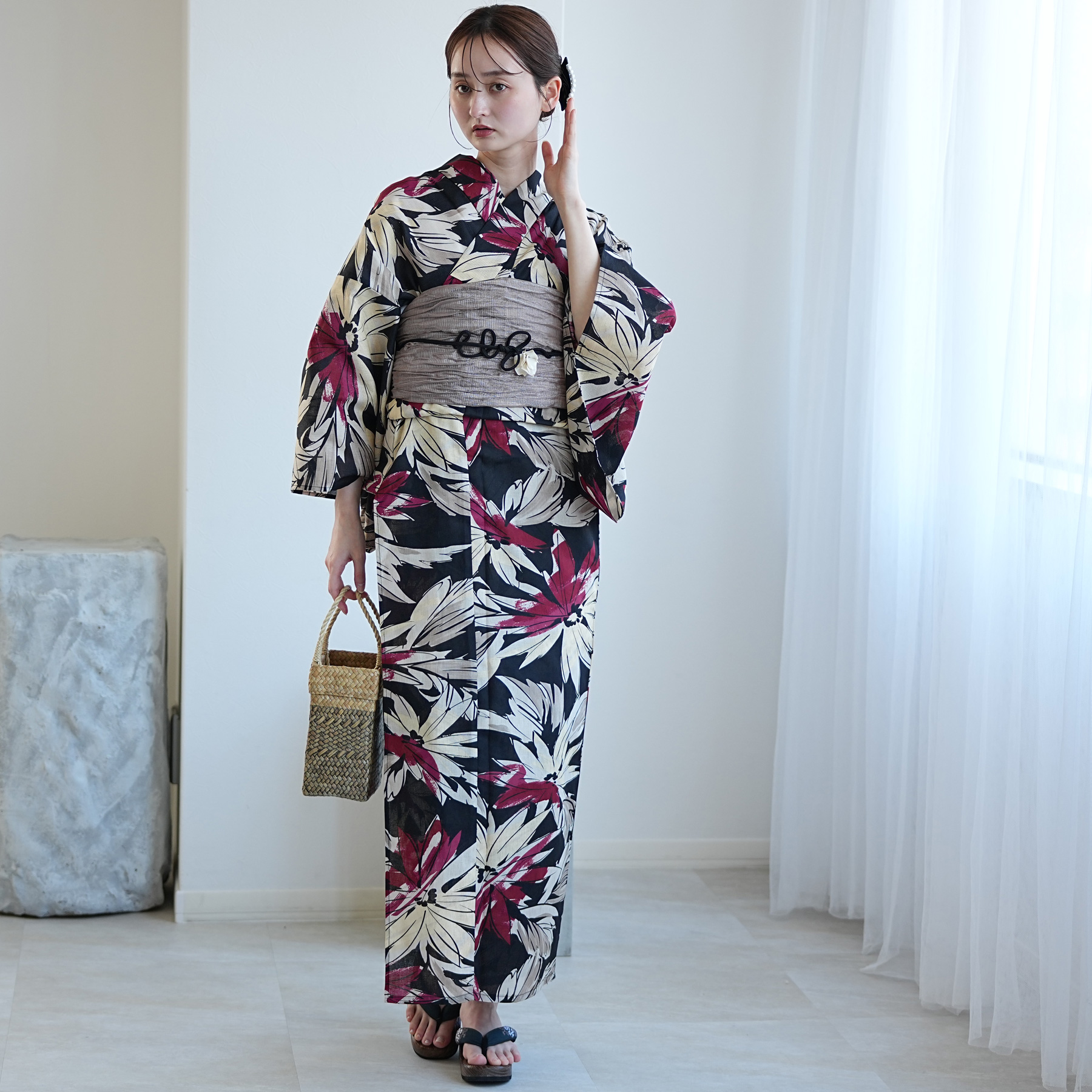 浴衣 ゆかた レディース 女性 utatane うたたね ウタタネ 大きい 3L 広幅 ふくよか ぽっちゃり