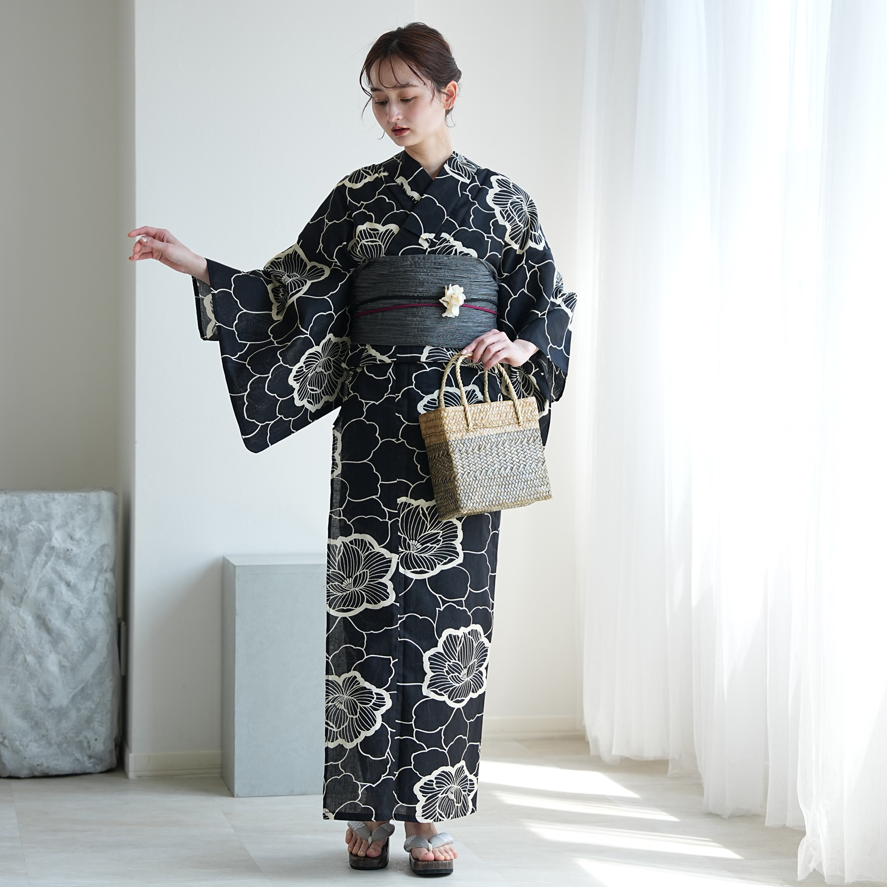 utatane 浴衣 レディース セット 浴衣 3点セット 高級変わり織