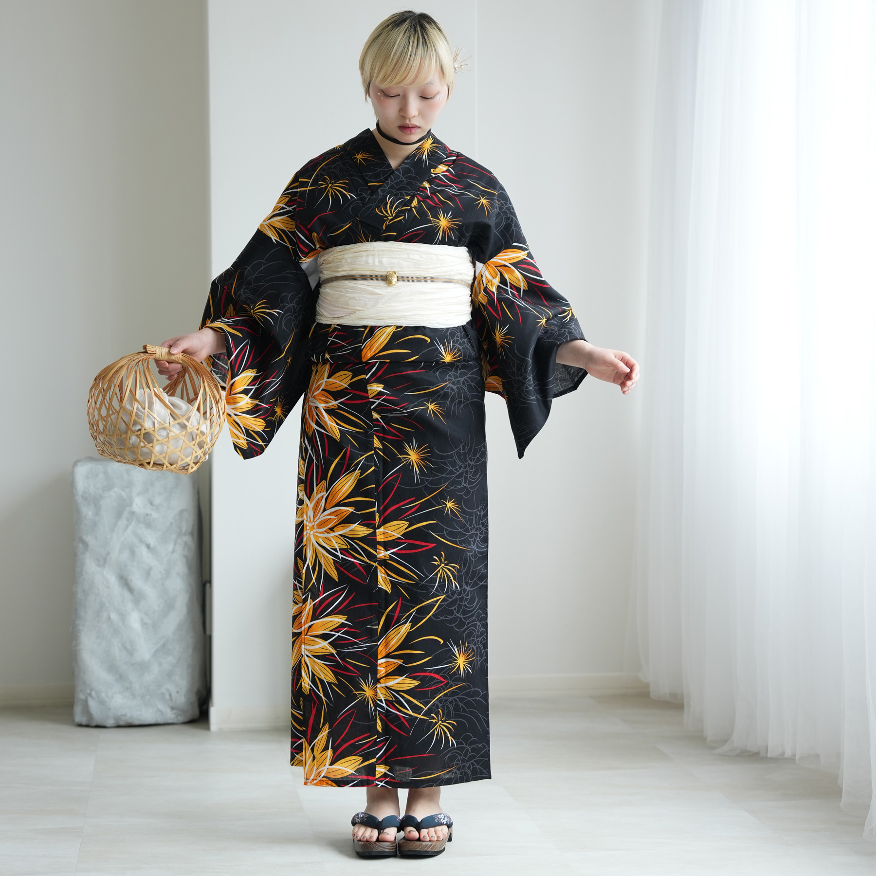 utatane 浴衣 レディース セット ニコアンティーク 浴衣 3点セット