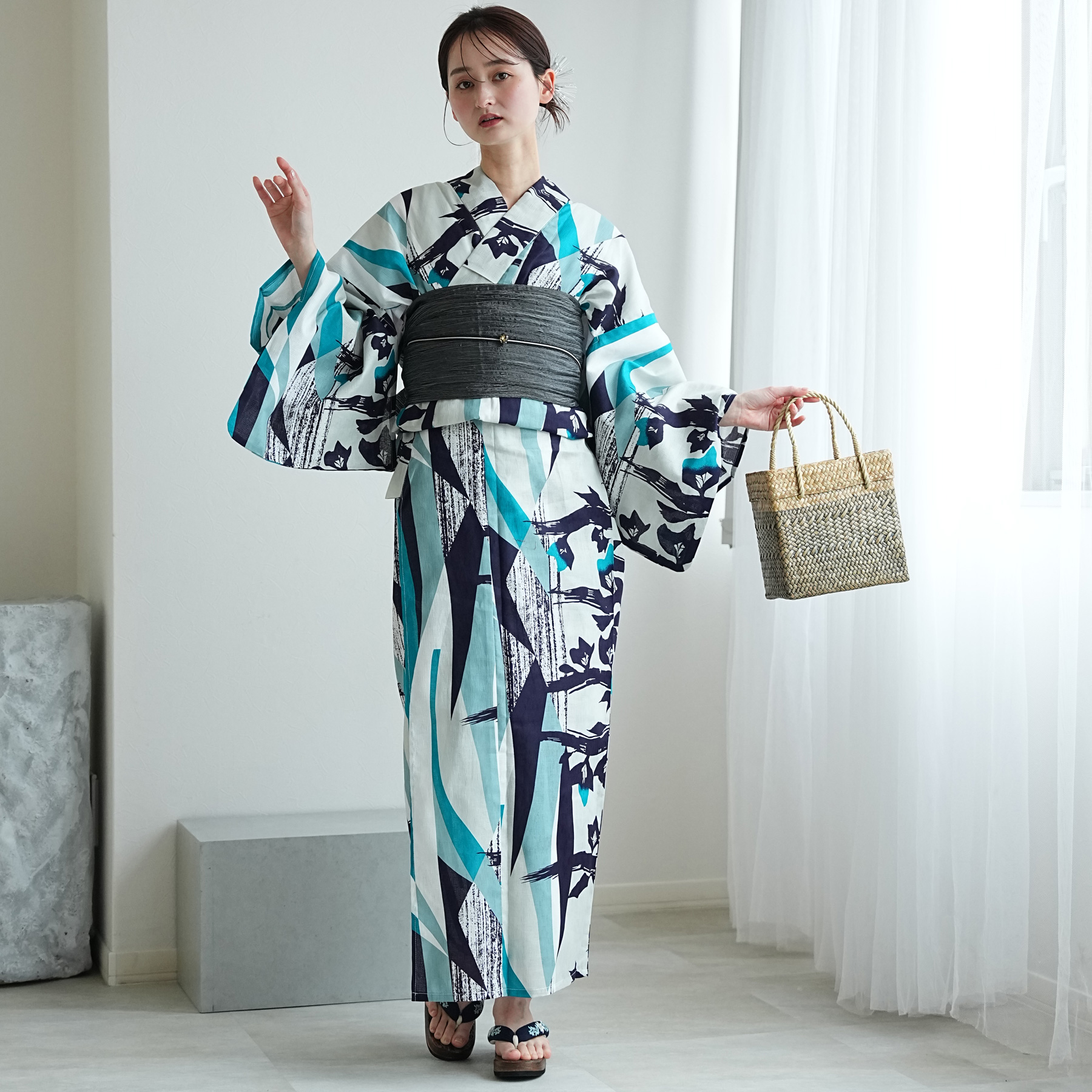 浴衣 レディース セット Sサイズ ニコアンテ...の詳細画像2