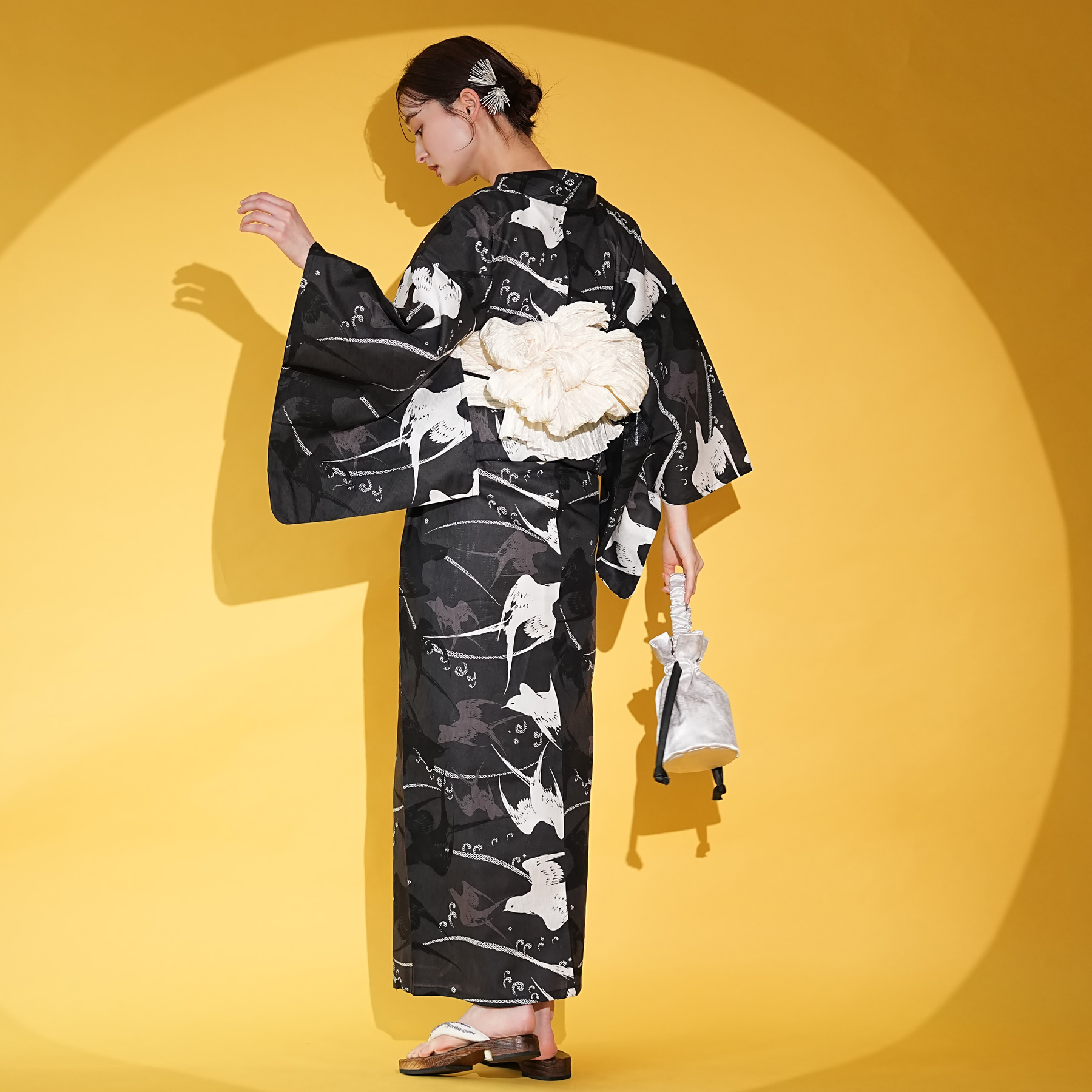 浴衣 ゆかた レディース 女性 おしゃれ レトロ 古典 昭和 平成 大人 夏 盆踊り utatane ウタタネ うたたね 帯 下駄 セット