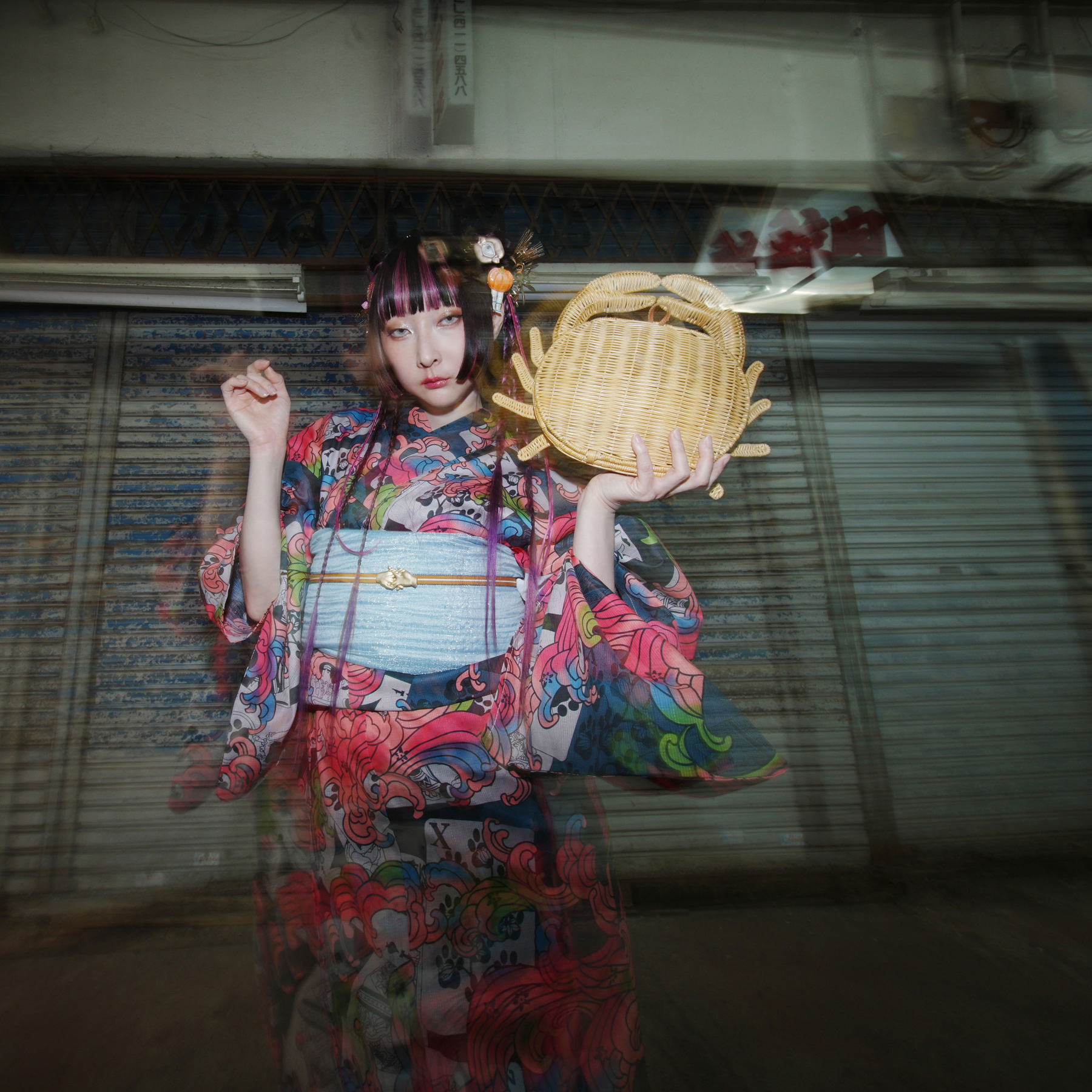 浴衣 ゆかた ニコアンティーク RinRin Doll レディース 個性派 レトロ