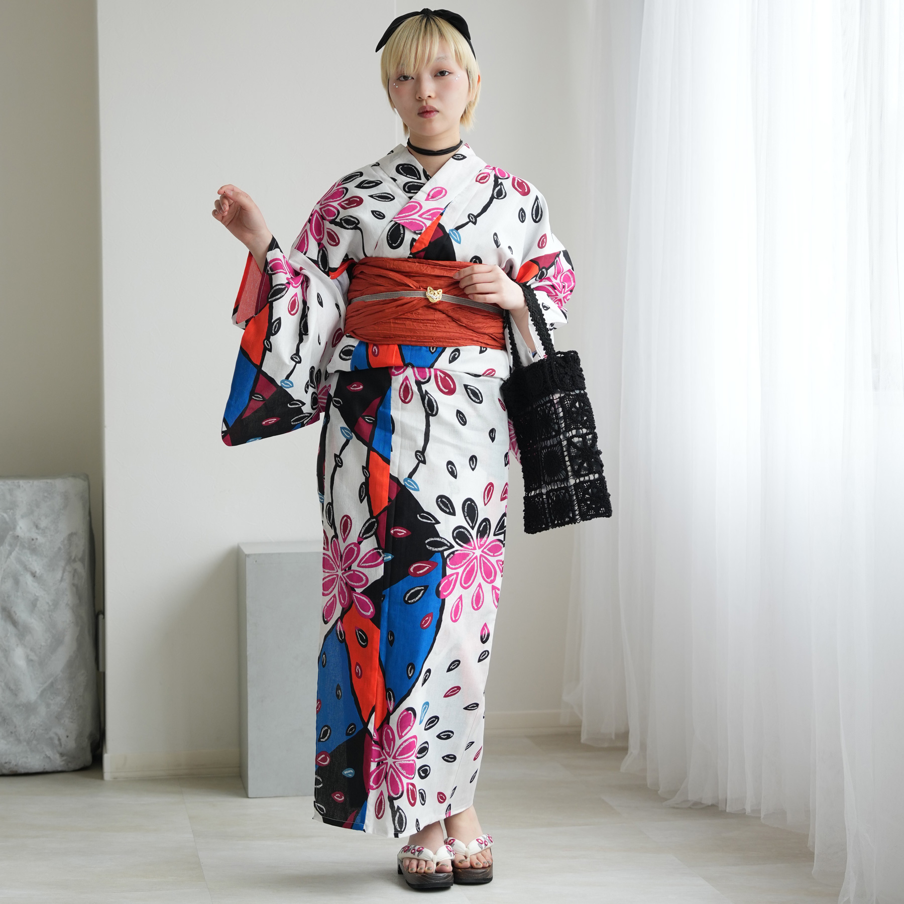 utatane 浴衣 レディース セット トール ニコアンティーク 浴衣 3点