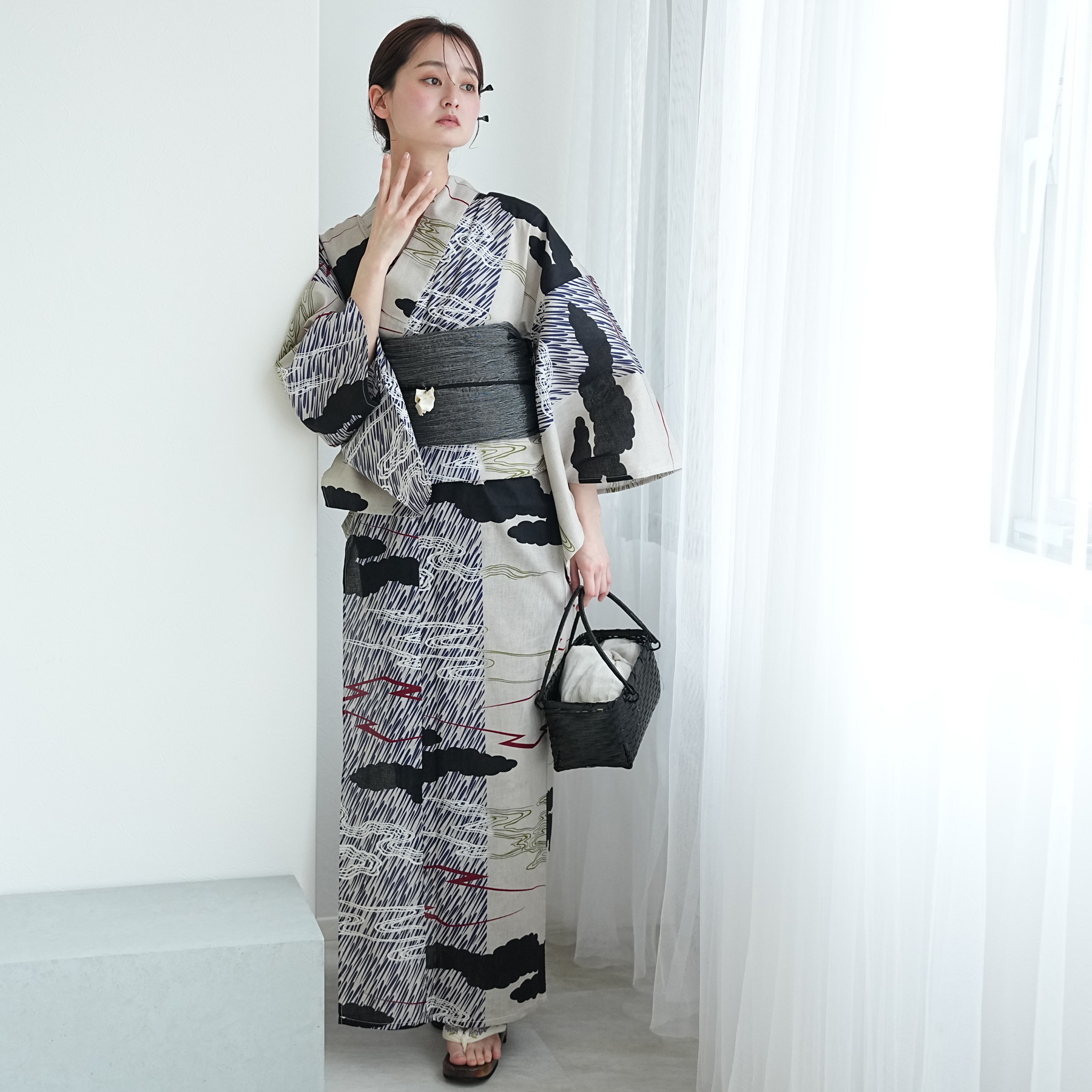 浴衣 ゆかた レディース セット 女性 ニコアンティーク 個性派レトロ