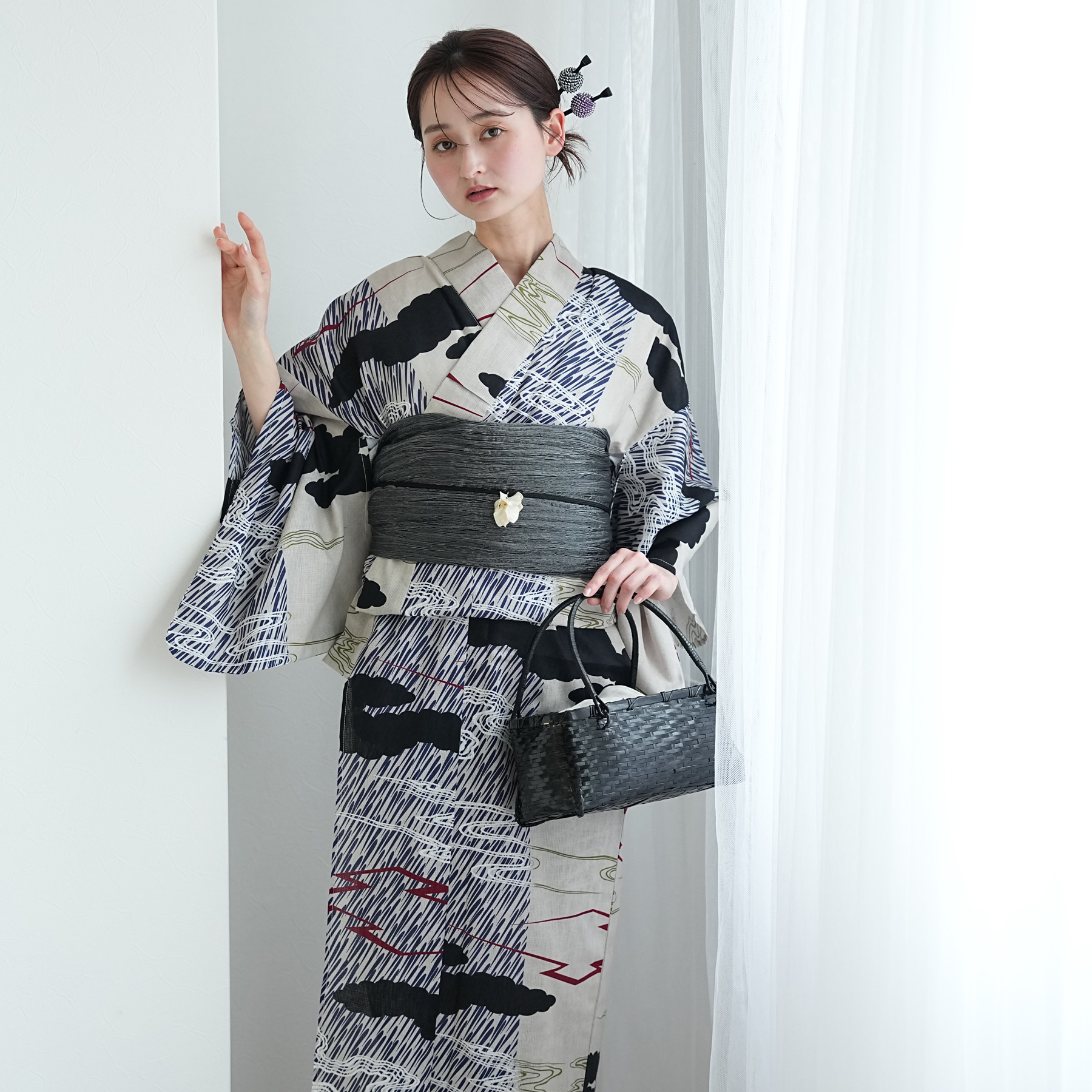浴衣 ゆかた レディース セット 女性 ニコアンティーク 個性派レトロ