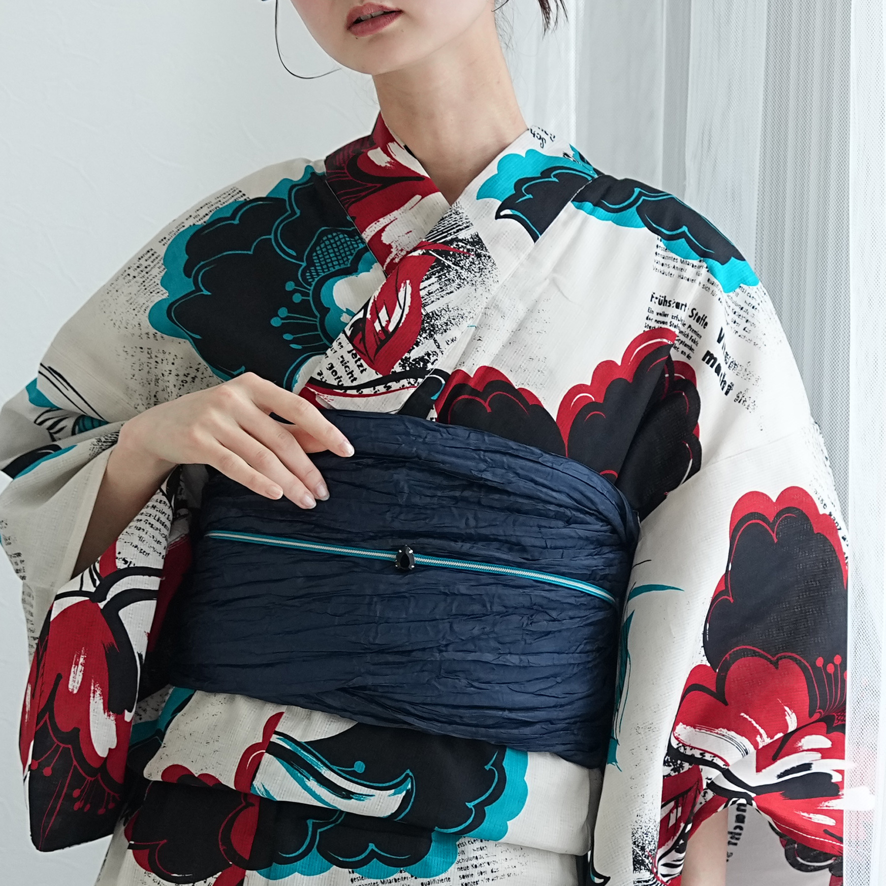 浴衣 ゆかた 大きい トール L 高身長 背が高い 裄丈長め 裄長め 裄が長い 腕が長い