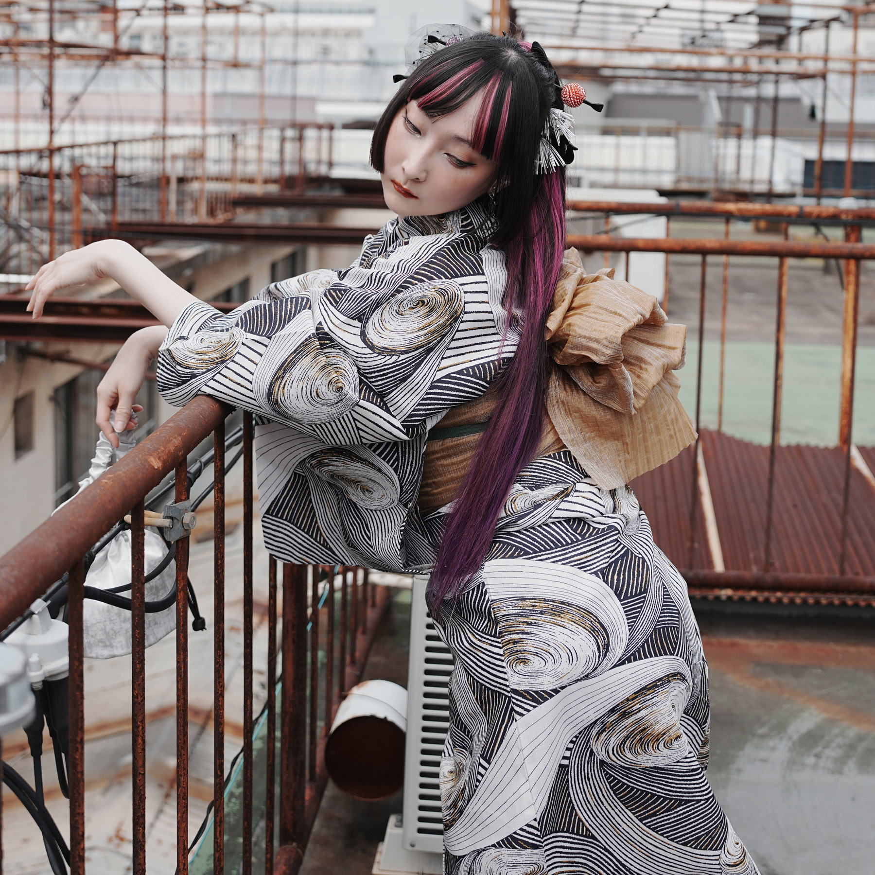 浴衣 ゆかた ニコアンティーク RinRin Doll