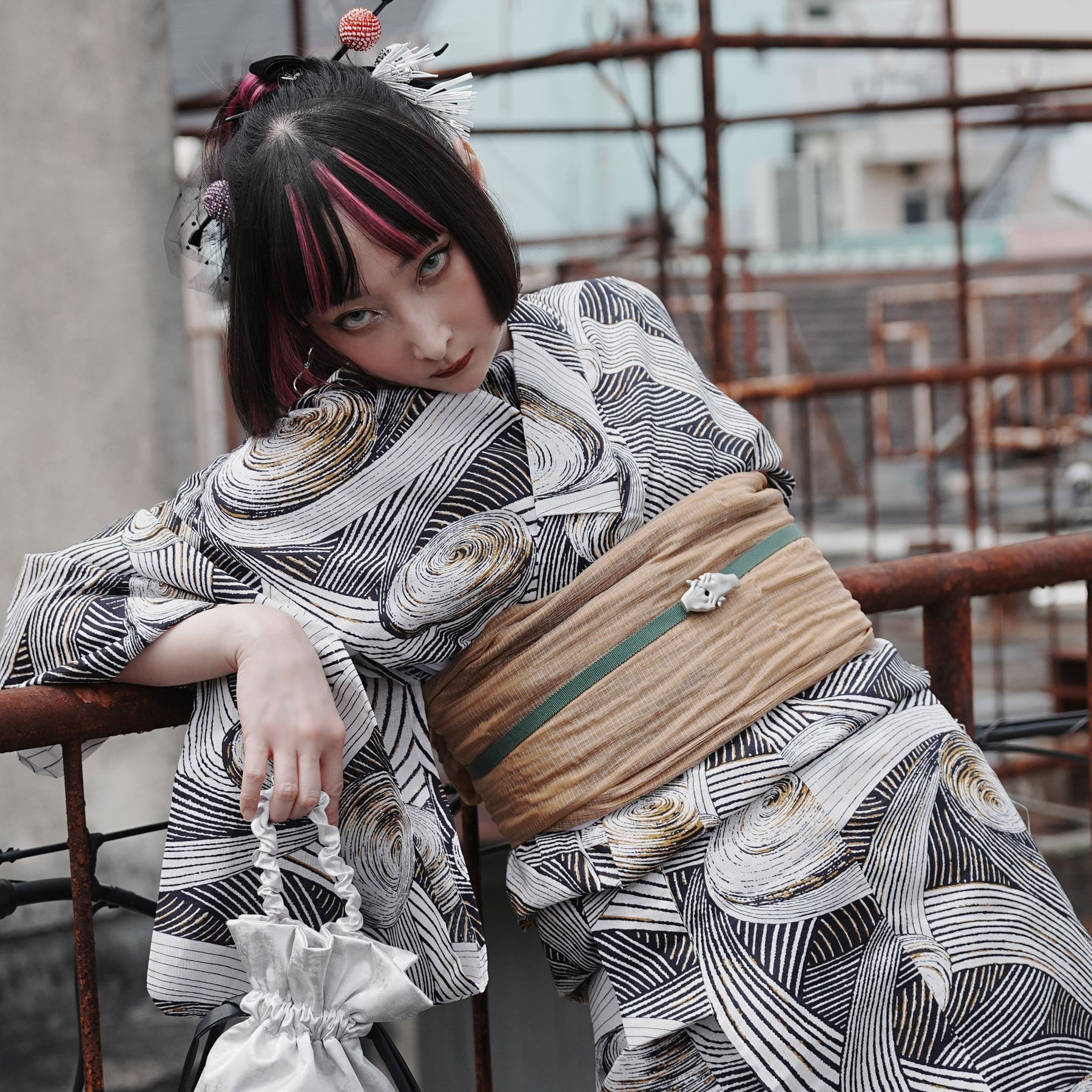 浴衣 ゆかた ニコアンティーク RinRin Doll