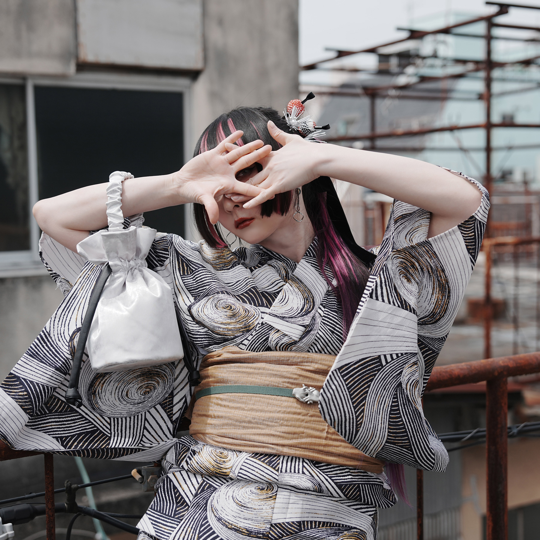 浴衣 ニコアンティーク RinRin Doll