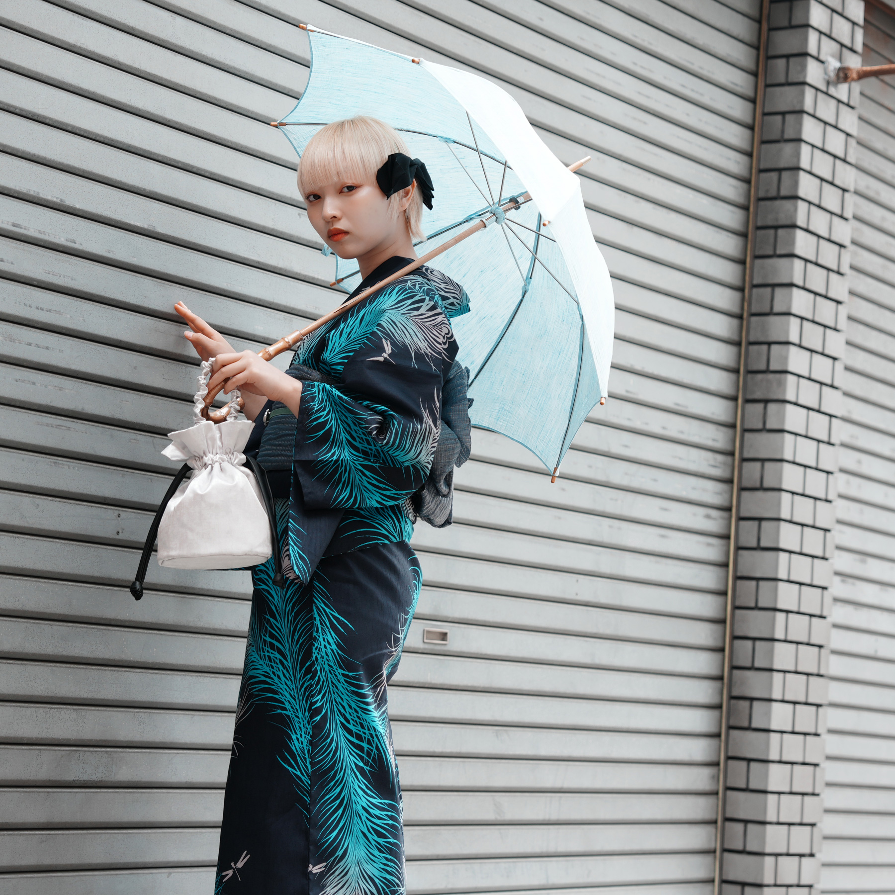 浴衣 レディース セット 3L ニコアンティーク 3点セット 高級変わり織