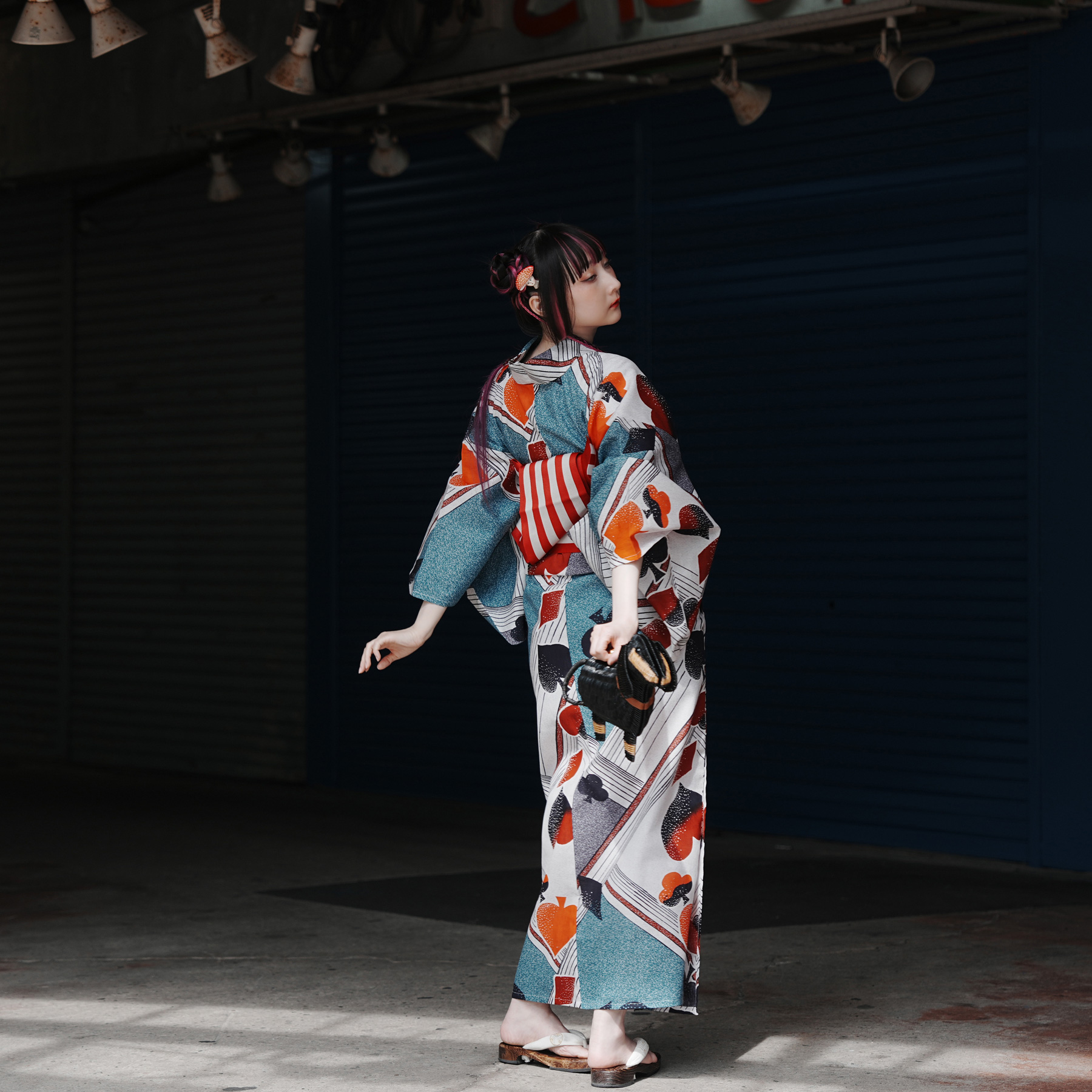浴衣 ゆかた レディース ニコアンティーク 個性派 レトロ RinRin Doll
